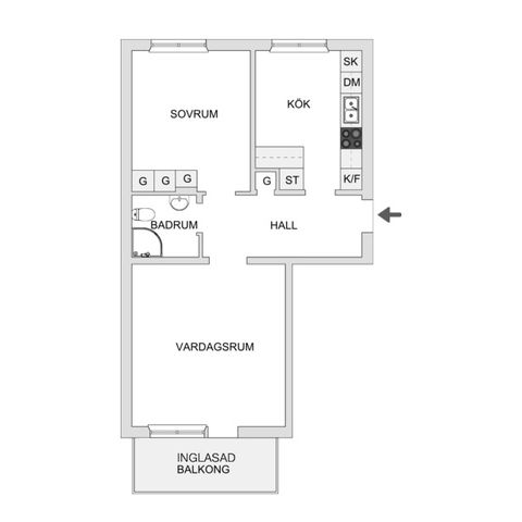 Bostadsrätt, Fjällgatan 4A, Byttorp, Borås