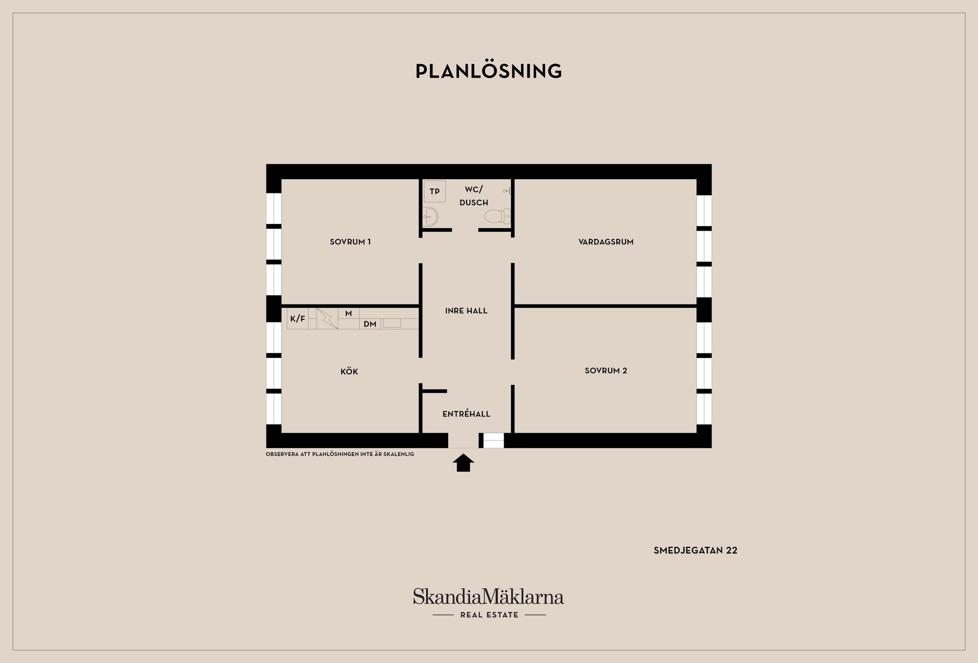 Bostadsrätt, Smedjegatan 22, Centralt, Eskilstuna