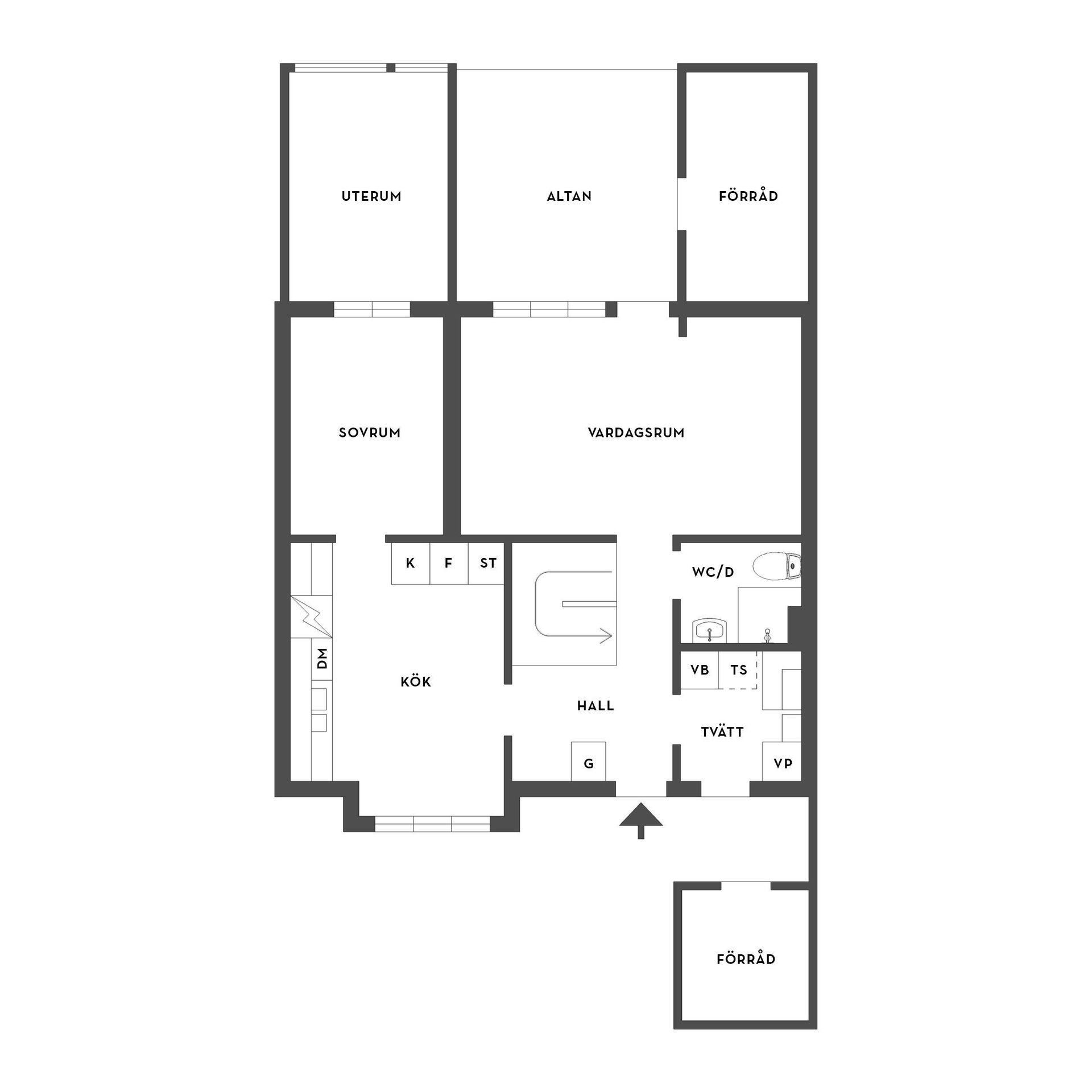 Radhus, Skördevägen 43, Åkers Styckebruk, Strängnäs