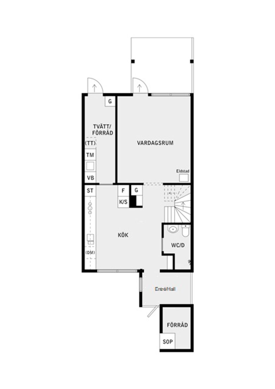 Villa, Radhus, Torpängsvägen 8, Gribbylund, Täby