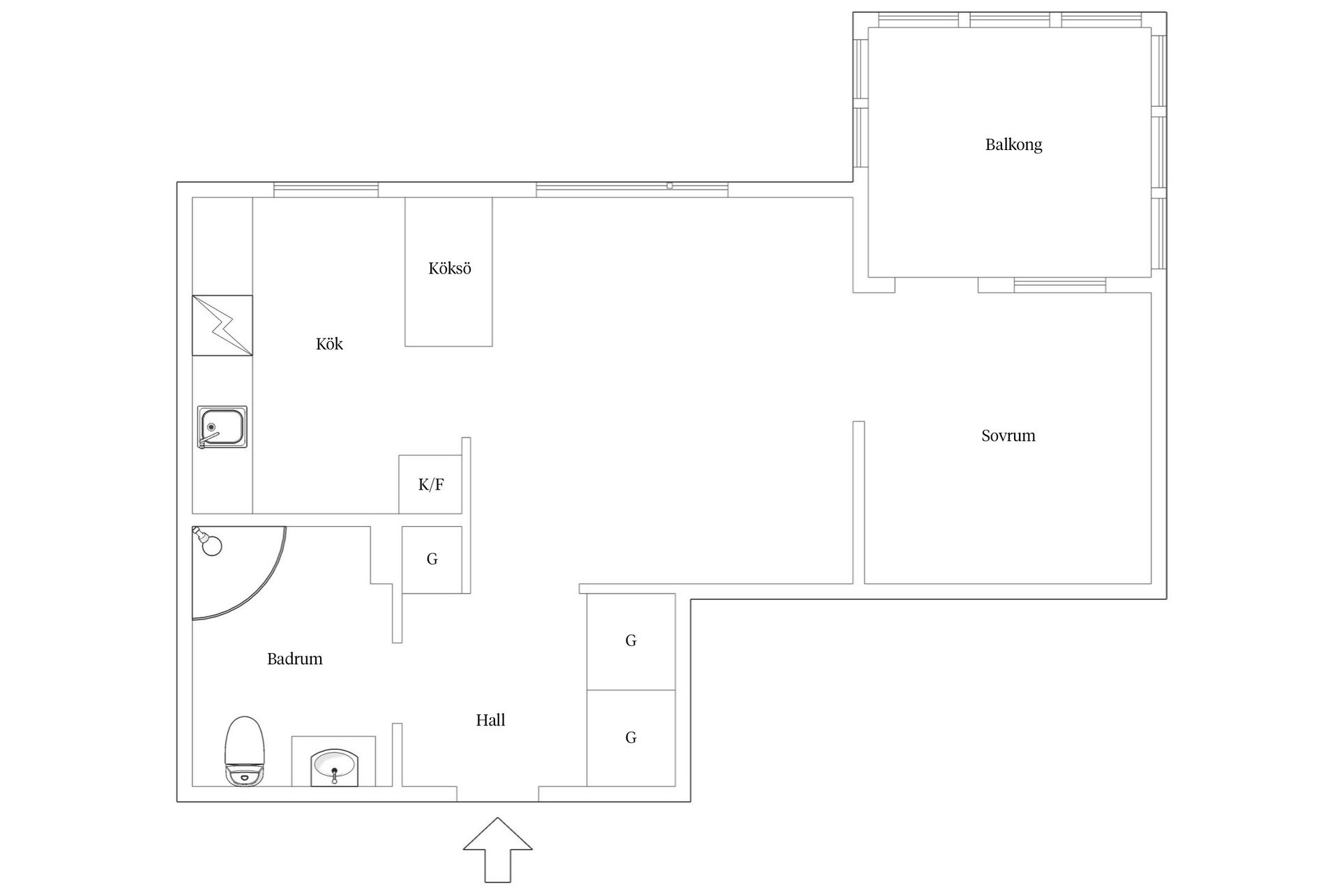 Bostadsrätt, Övre Hallegatan 42, Centrala Hisingen, Göteborg