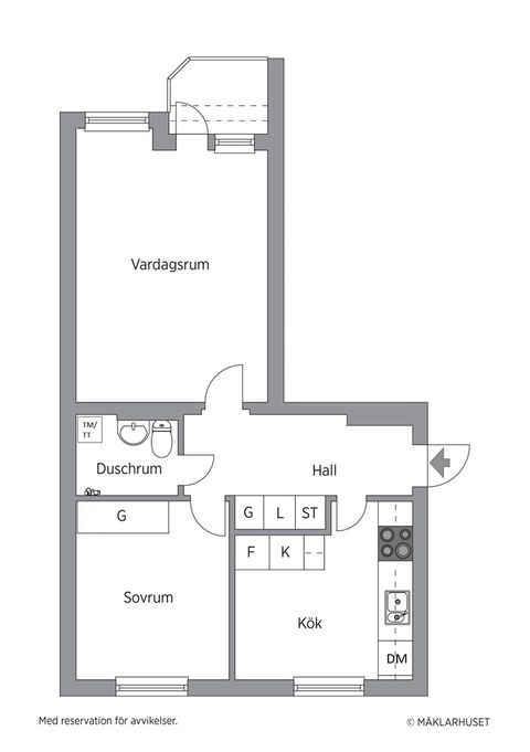 Bostadsrätt, Brunnshusgatan 22 B, Härnön, Härnösand