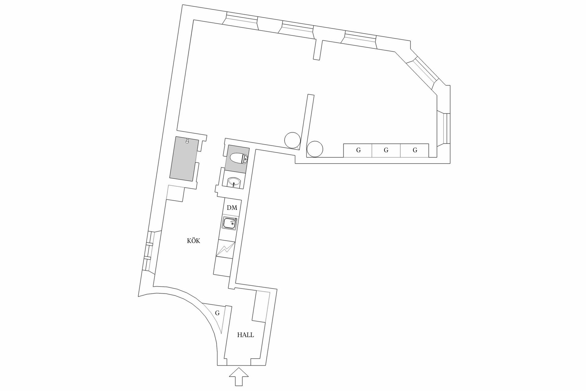 Bostadsrätt, Dragarbrunnsgatan 63A, Centrala Uppsala, Uppsala