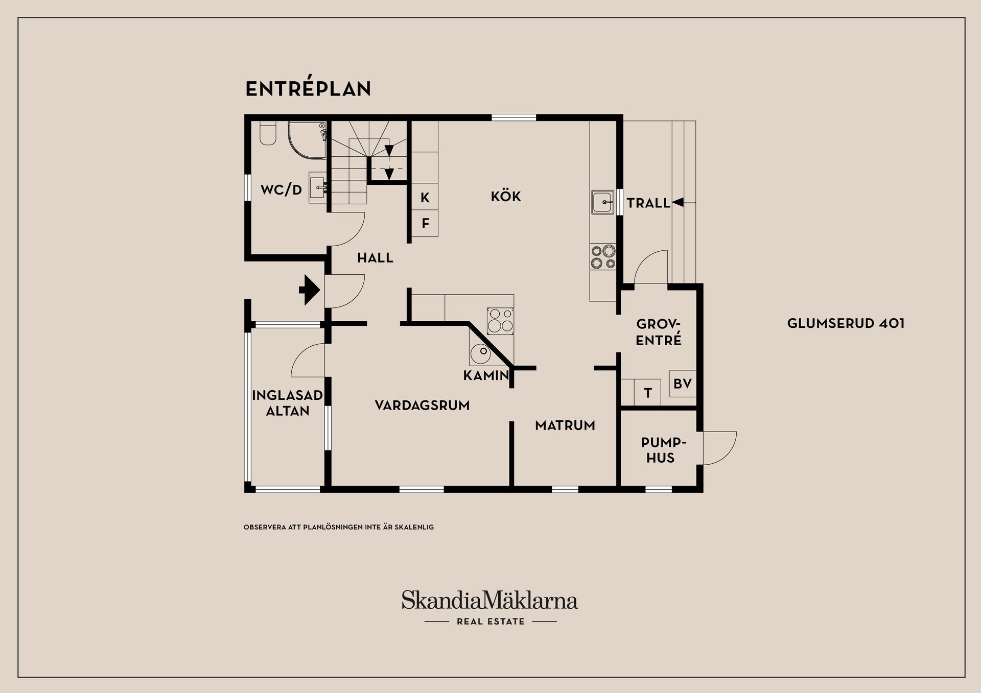 Villa, Glumserud 401, Glumserud, Karlstad