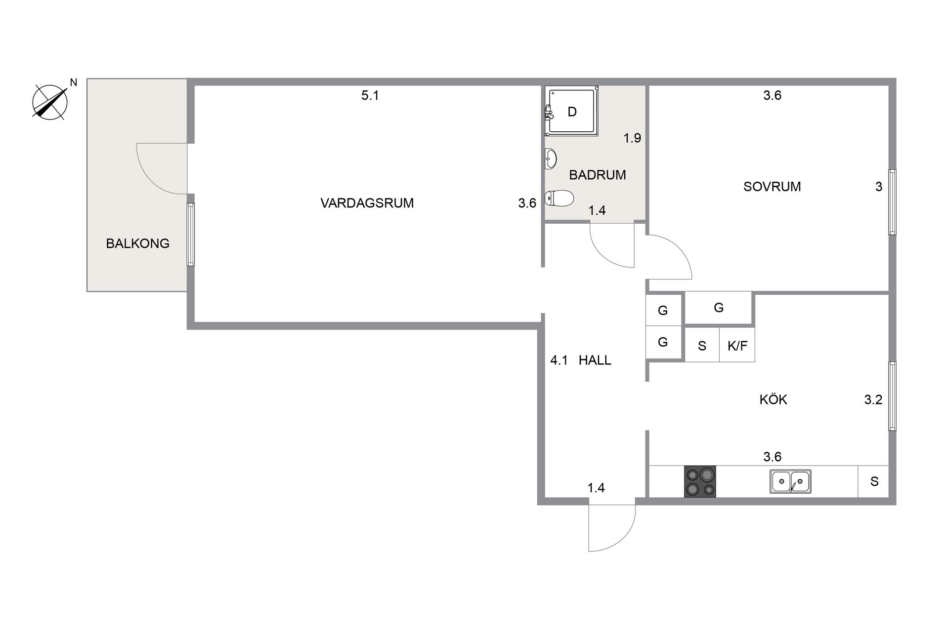 Bostadsrätt, Bangårdsgatan 5B, Tingvalla, Trollhättan