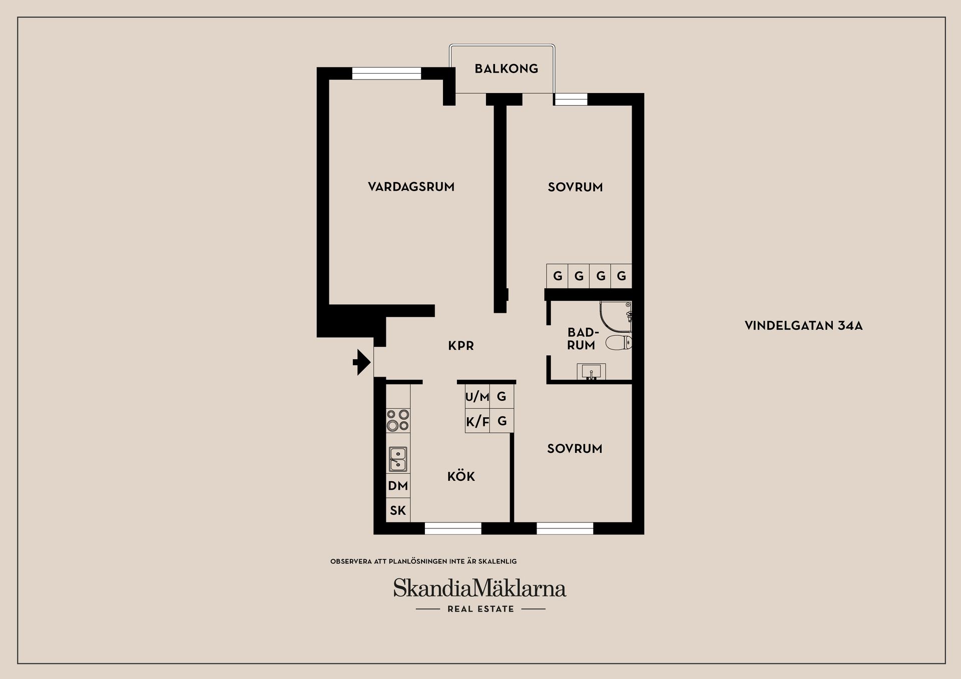 Bostadsrätt, Vindelgatan 34A, Byttorp, Borås
