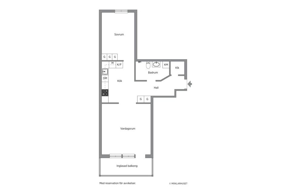 Bostadsrätt, Bygatan 9, Huvudsta, Solna