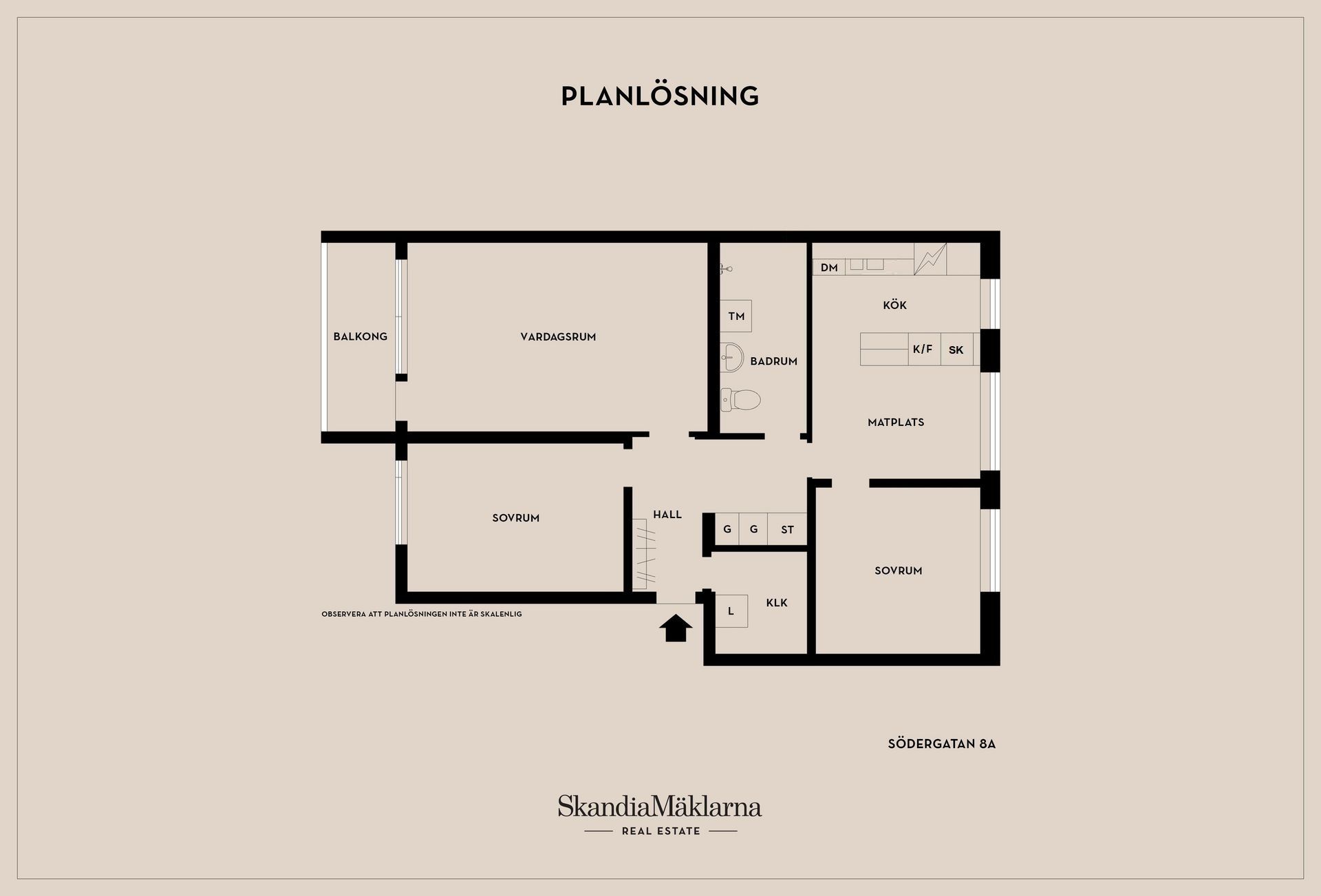 Bostadsrätt, Södergatan 8A, Gamla staden, Lidköping