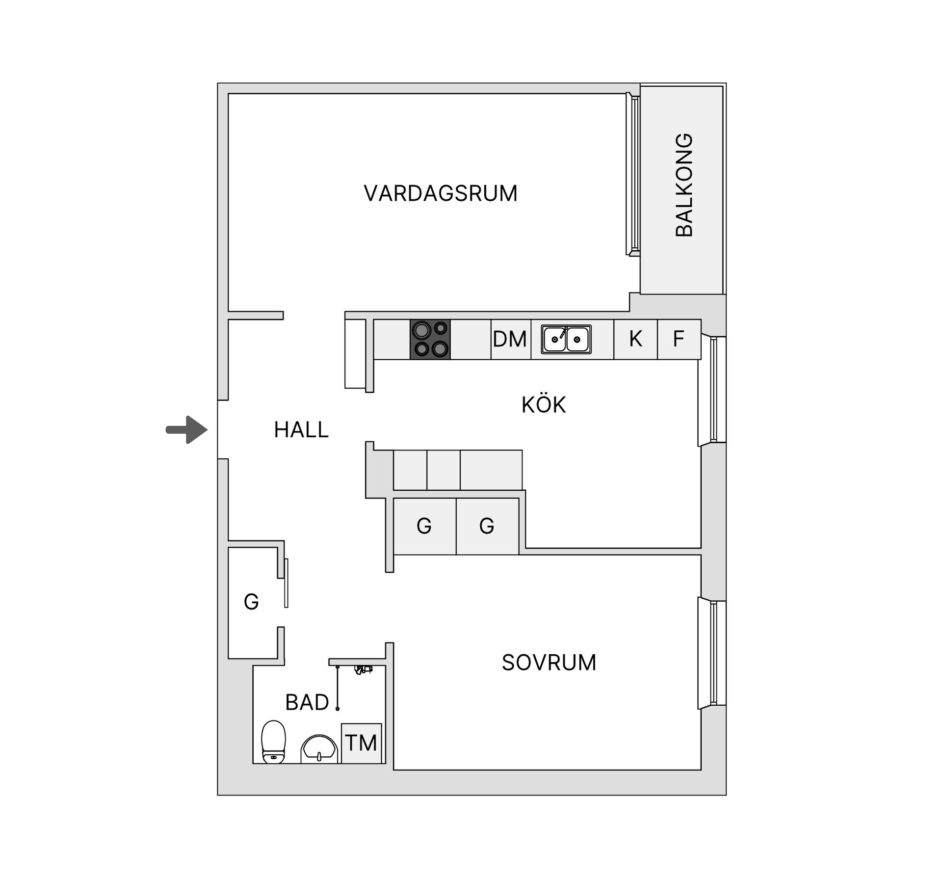 Bostadsrätt, Mellangatan 21A, Timrå