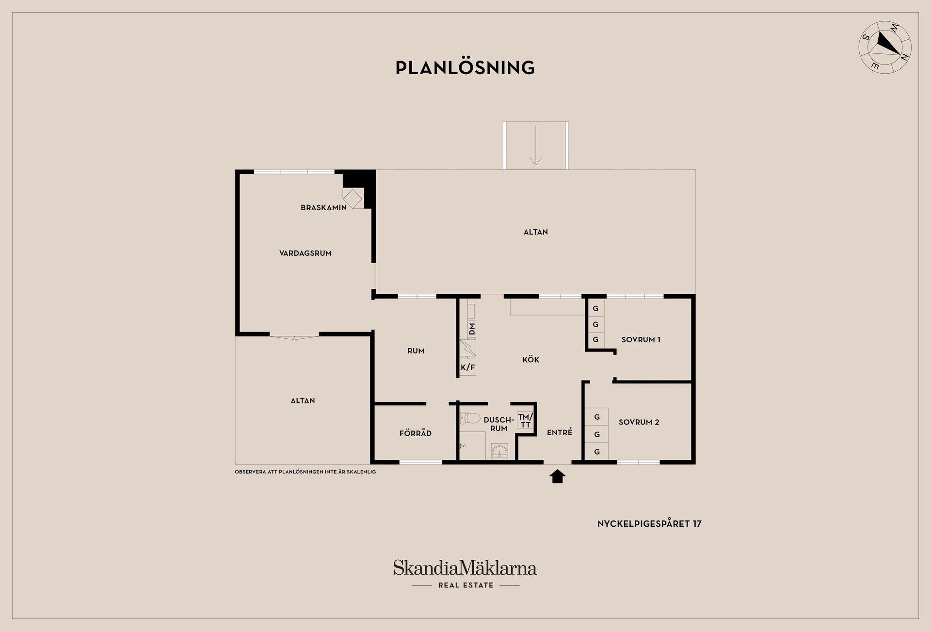 Villa, Nyckelpigespåret 17, Varamon, Motala