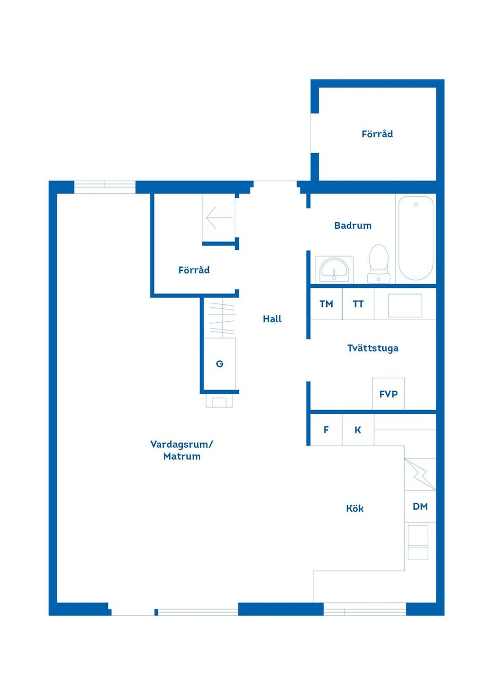 Bostadsrätt, Radhus, Skalla hamnväg 12D, Marielundsviken, Strängnäs