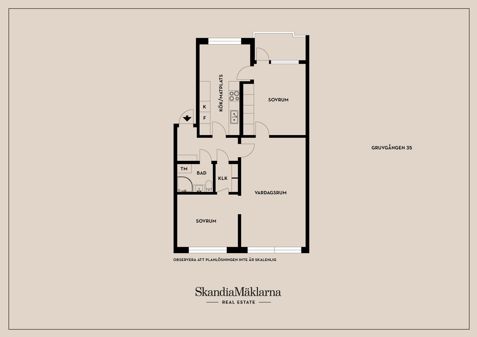 Bostadsrätt, Gruvgången 35, Gruvgången, Karlstad
