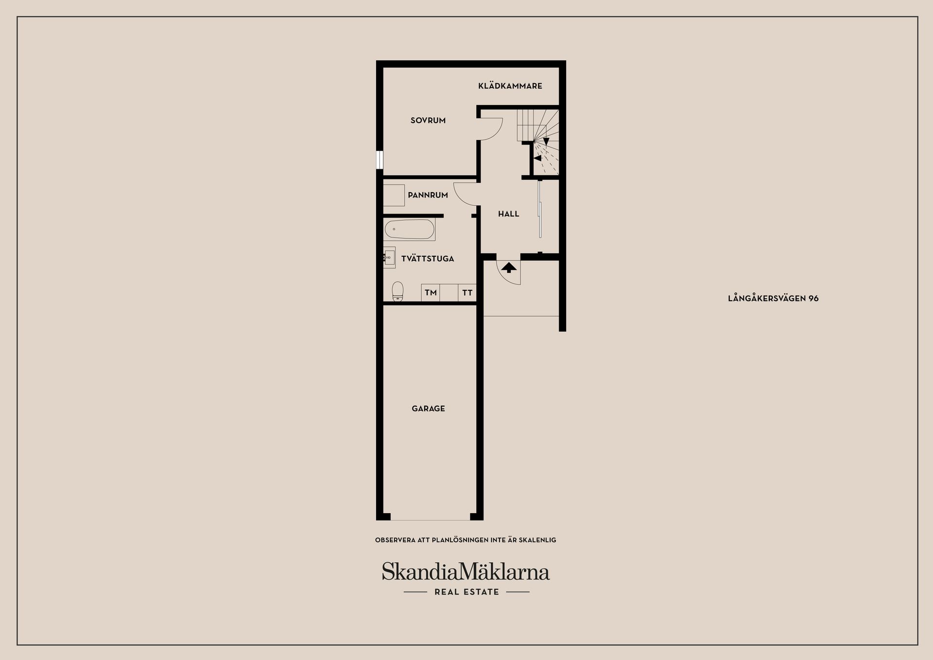 Radhus, Långåkersvägen 96, Stureby, Stockholm