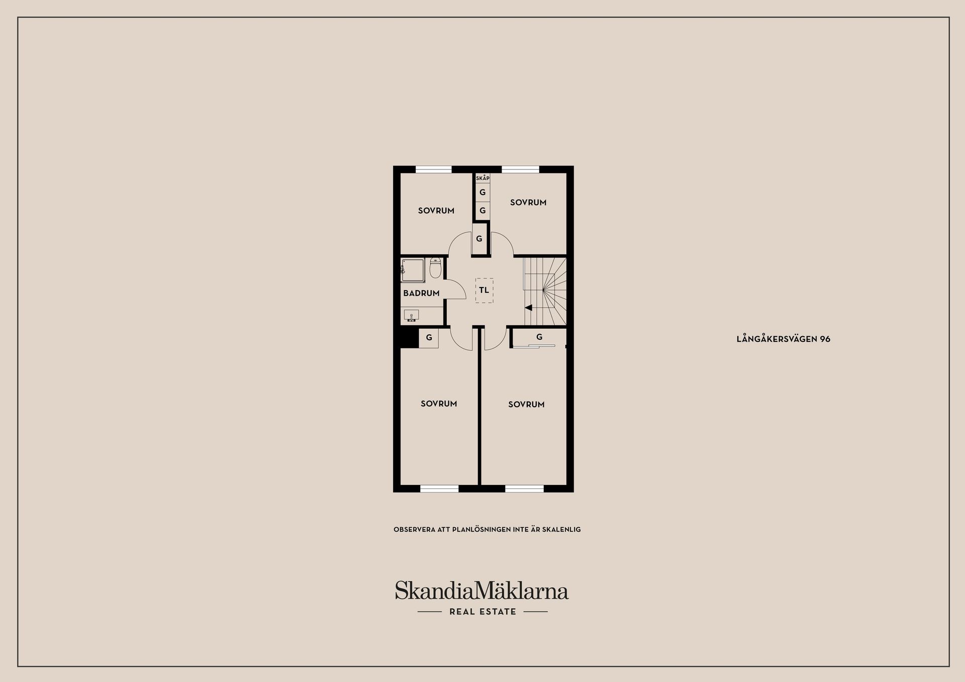 Radhus, Långåkersvägen 96, Stureby, Stockholm