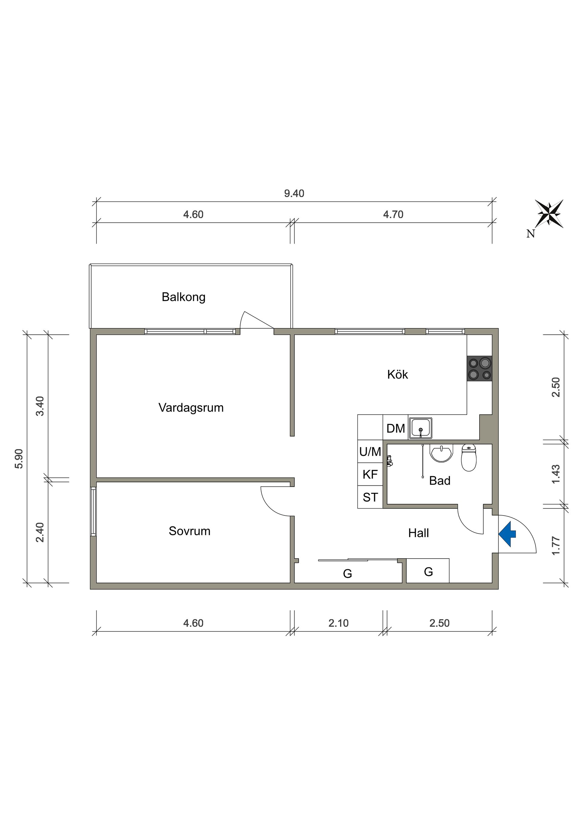 Bostadsrätt, Rullharvsgatan 1A, Bifrost, Mölndal