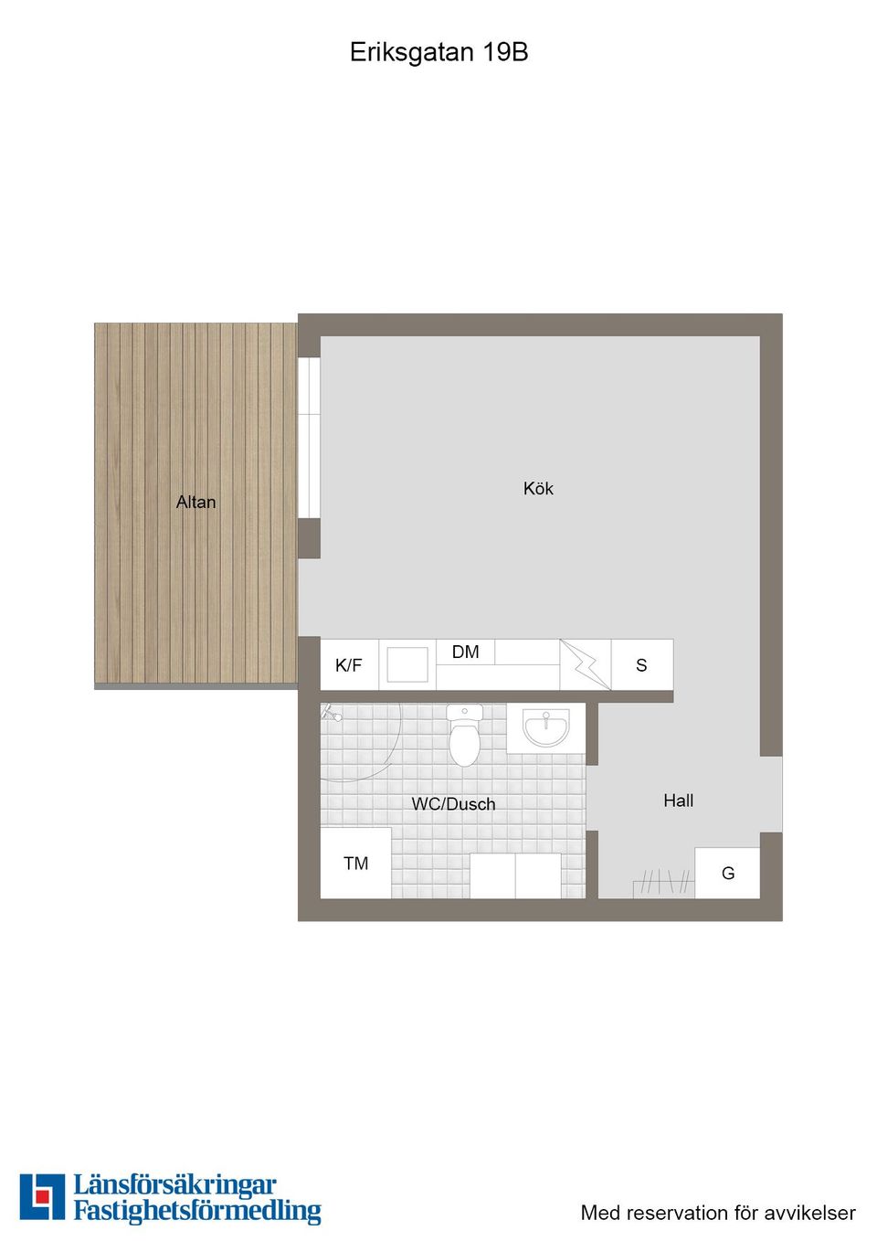 Bostadsrätt, Eriksgatan 19B, Centrum, Enköping