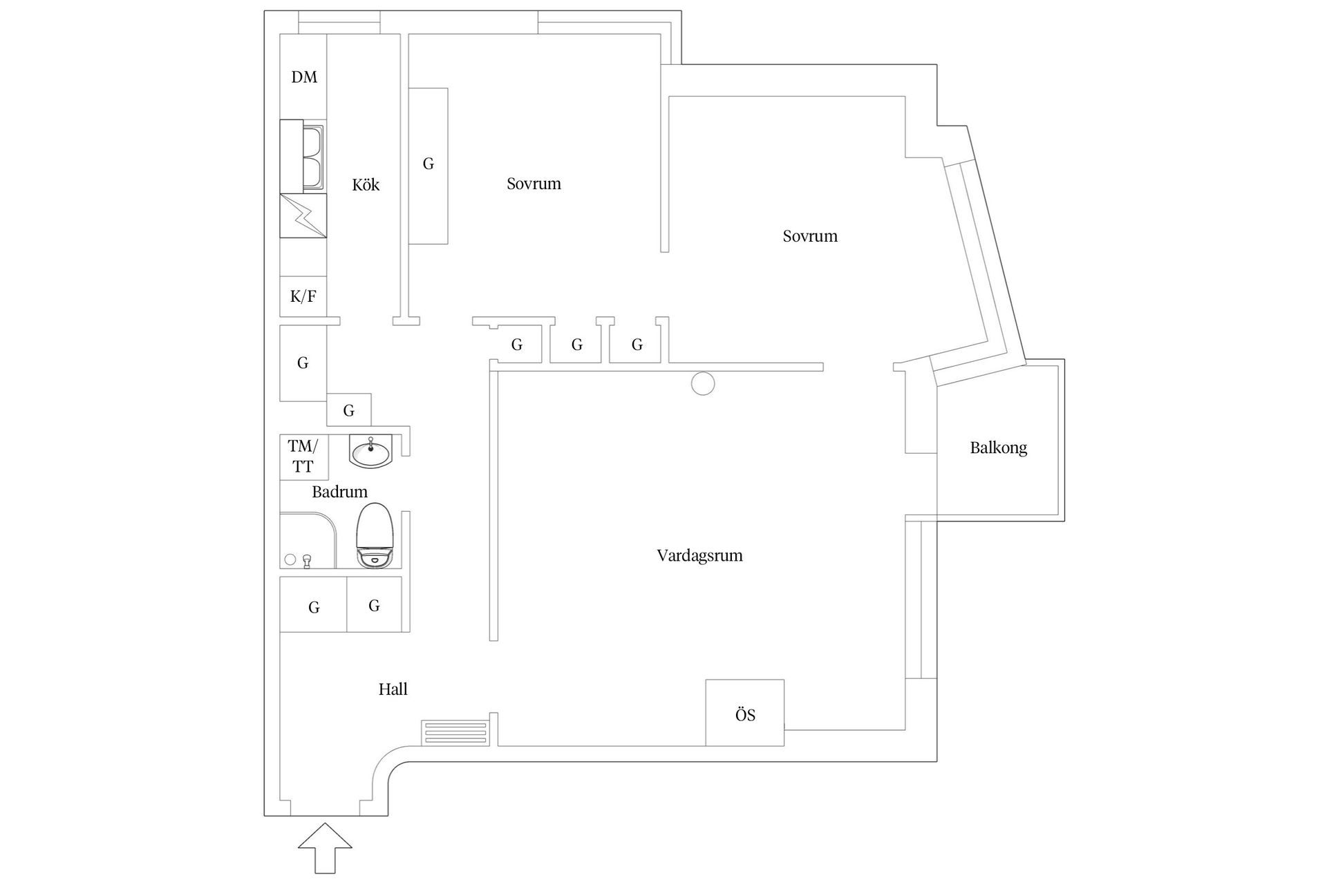 Bostadsrätt, Furusundsgatan 9, Gärdet, Stockholm