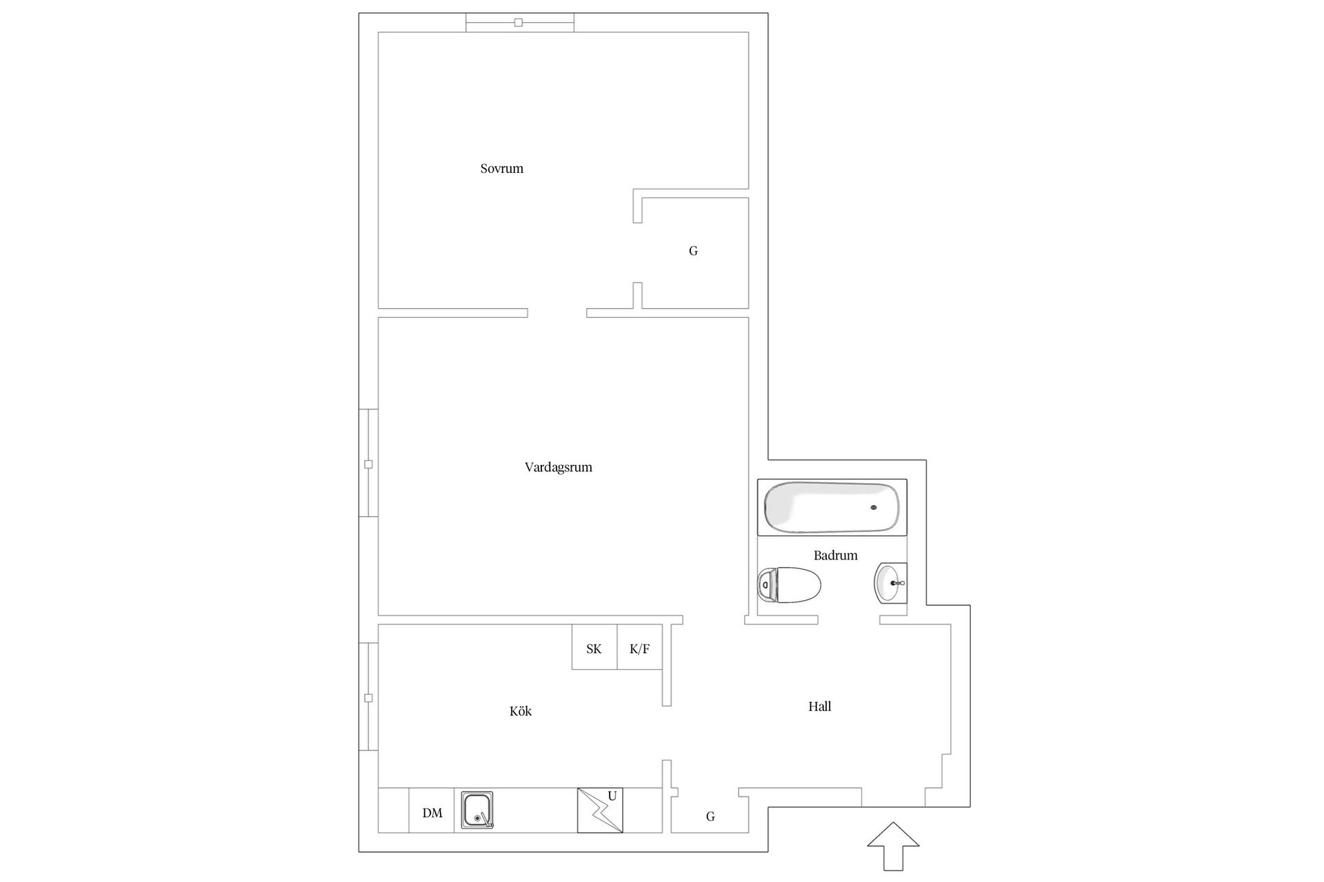 Bostadsrätt, Masthuggstorget 5, Linné - Masthugget, Göteborg