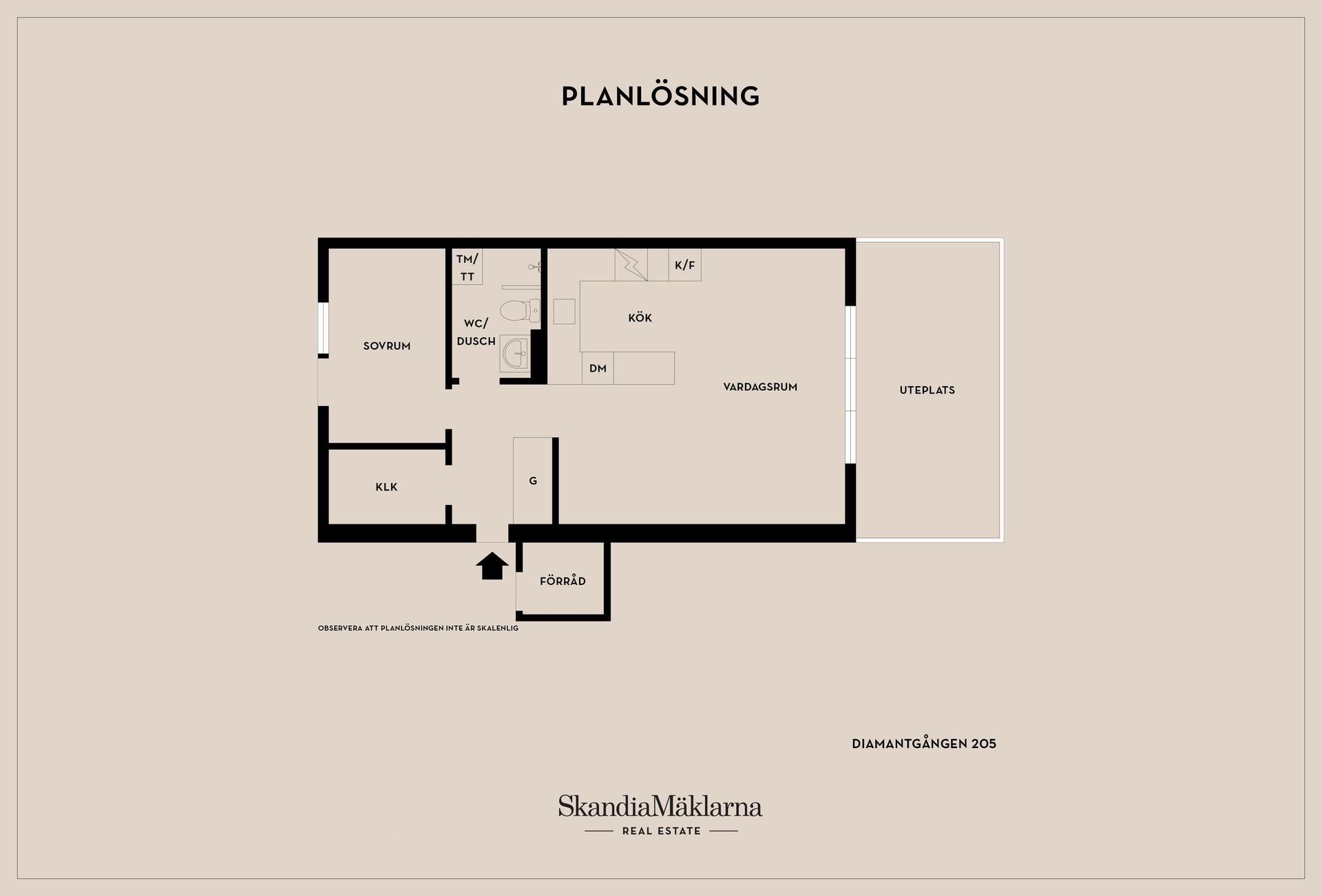 Bostadsrätt, Diamantgången 205, Öringe, Tyresö
