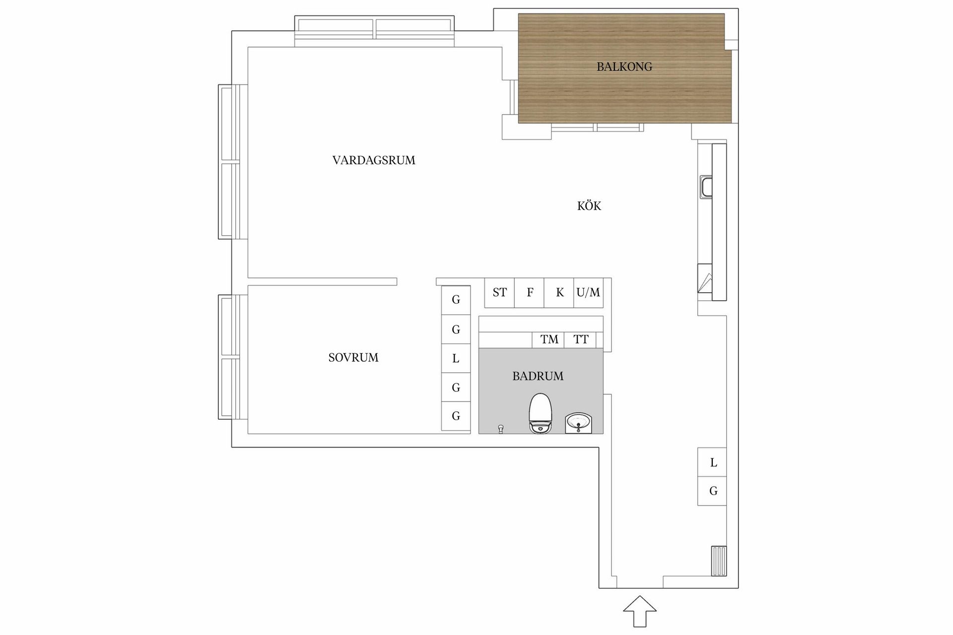 Bostadsrätt, Lilla Brogatan 8, Centrum, Borås
