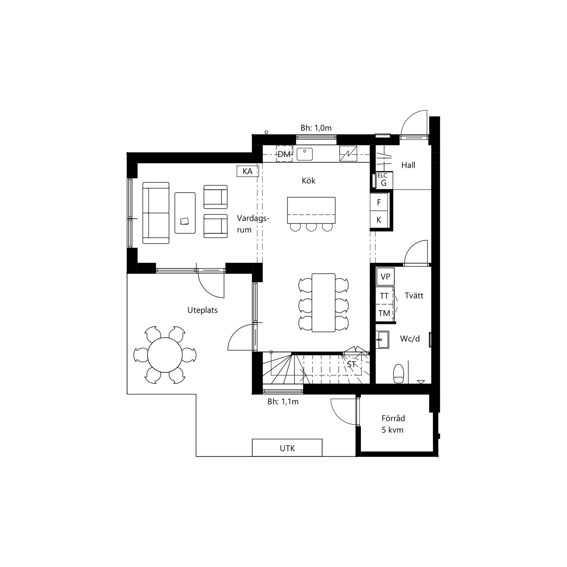 Radhus, Baggensviksvägen/Persvägen, Gustavsvik, Nacka