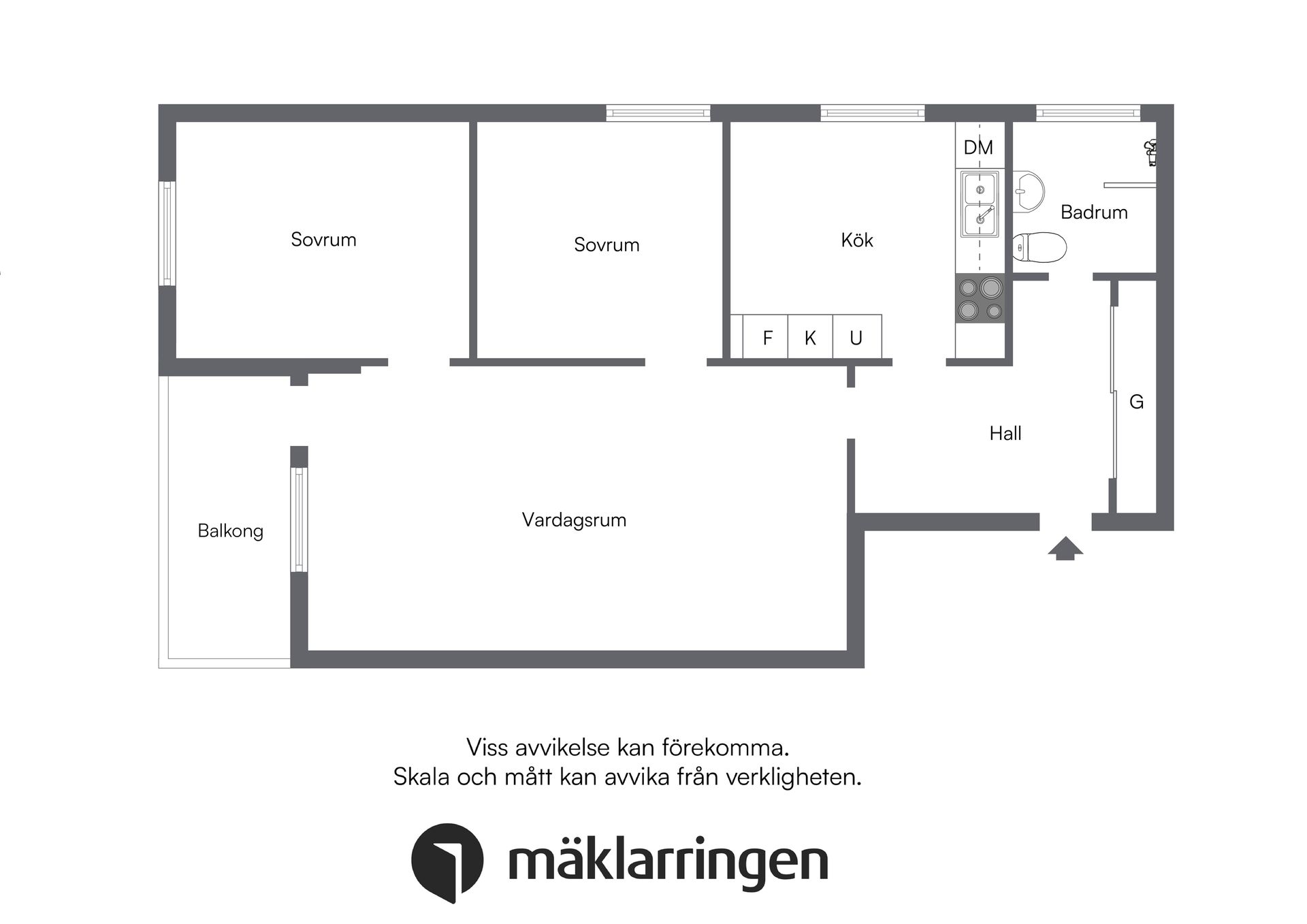 Bostadsrätt, Aprikosgatan 33, 2tr, Hässelby Strand, Stockholm