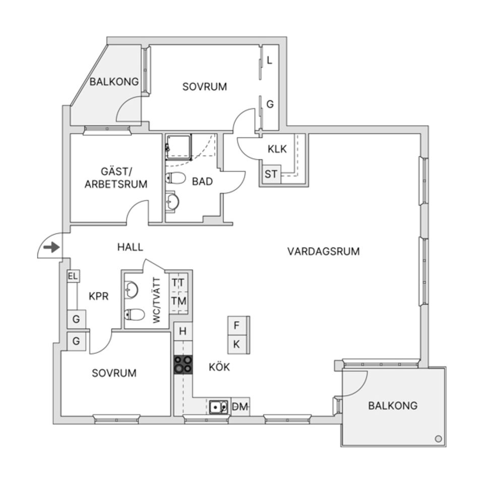 Bostadsrätt, Kompanigatan 6, Hagaberg, Linköping