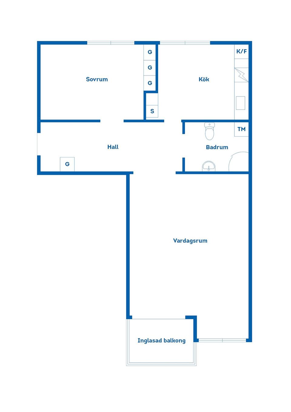 Bostadsrätt, Södra Centralgatan 12A, Söder, Gävle