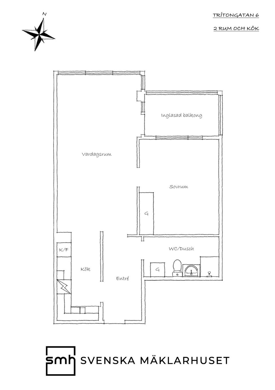 Bostadsrätt, Tritongatan 6, Göteborg