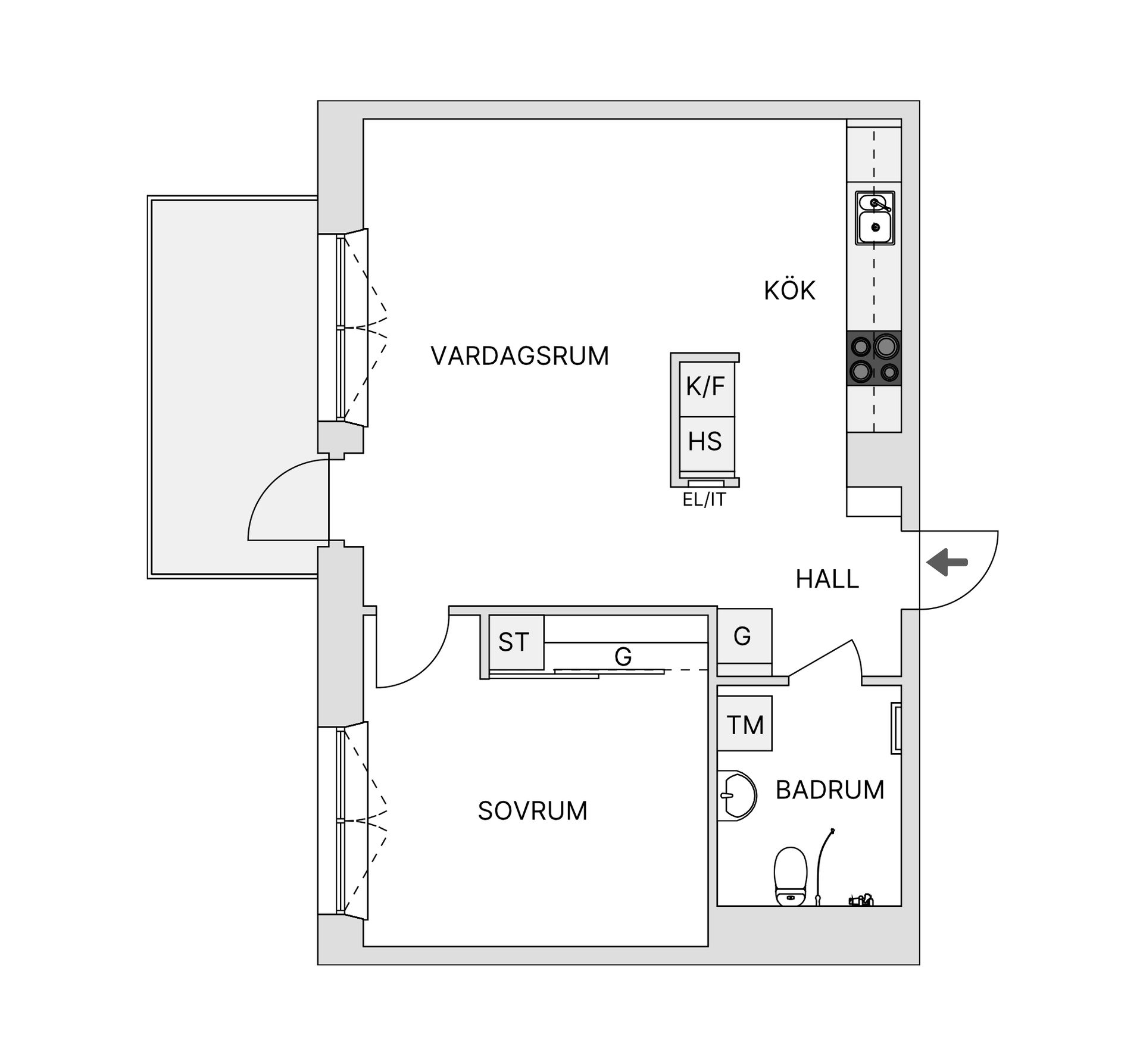 Bostadsrätt, Tellusborgsvägen 40, Midsommarkransen, Stockholm