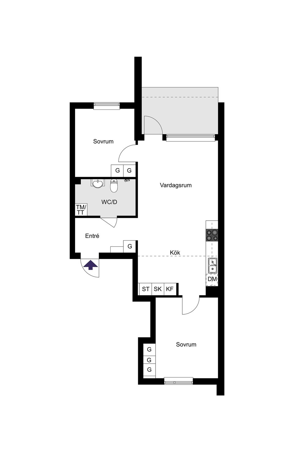 Bostadsrätt, Växthusvägen 17, Bro/Rosenängarna, Upplands-Bro