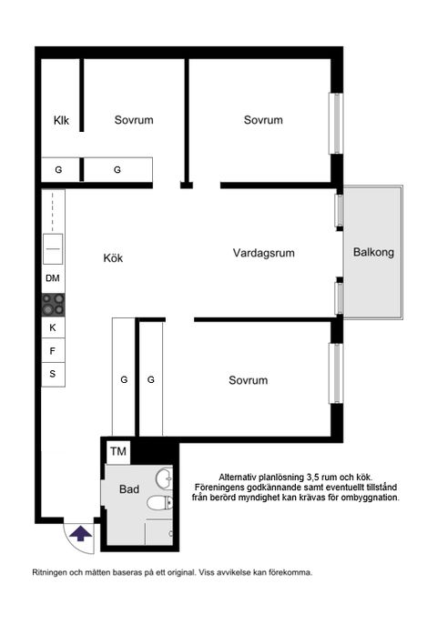 Bostadsrätt, Grenljusbacken 26, 1,5tr, Gröndal, Stockholm