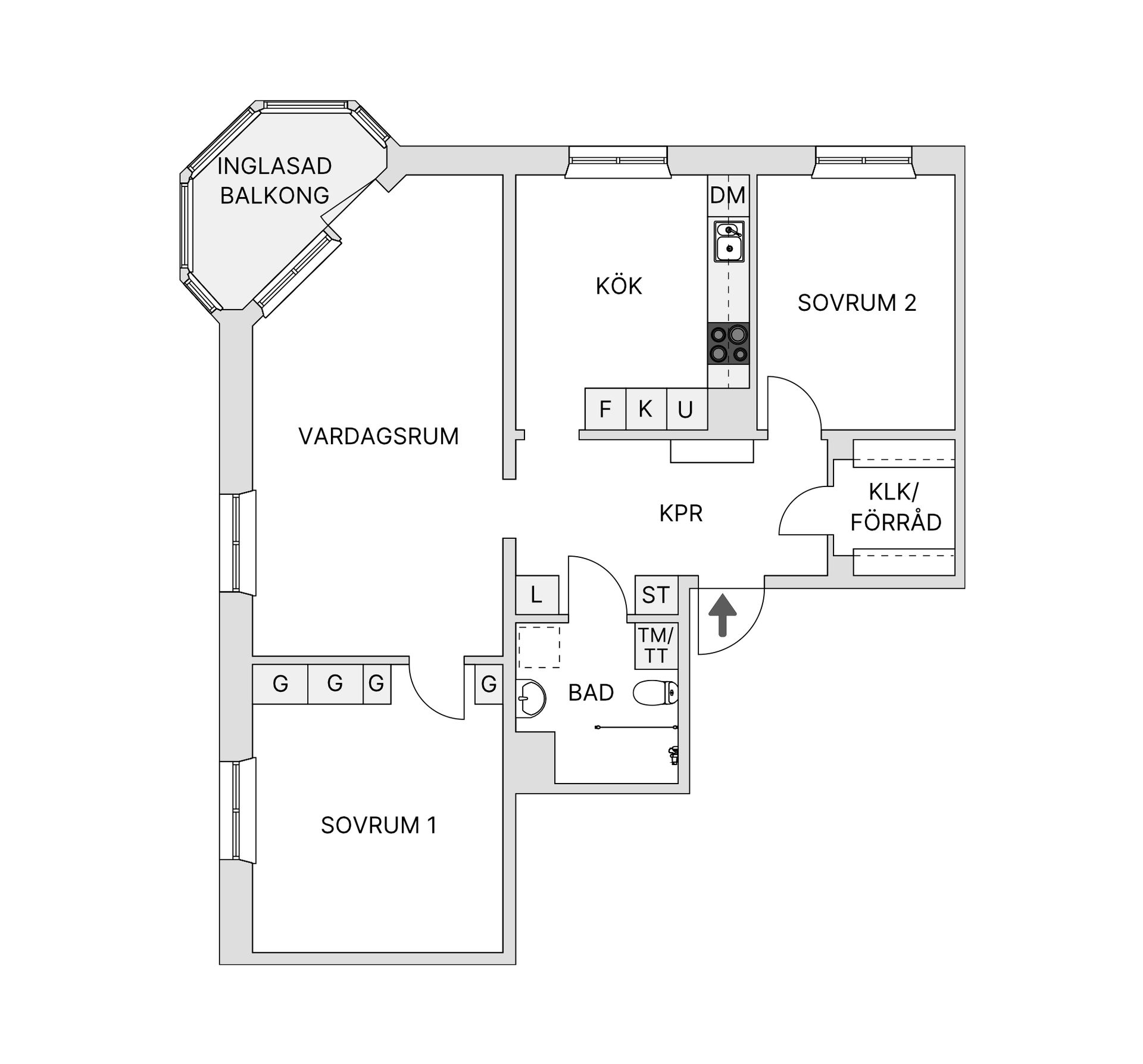 Bostadsrätt, Kungsgatan 12, Jönköping Väster, Jönköping