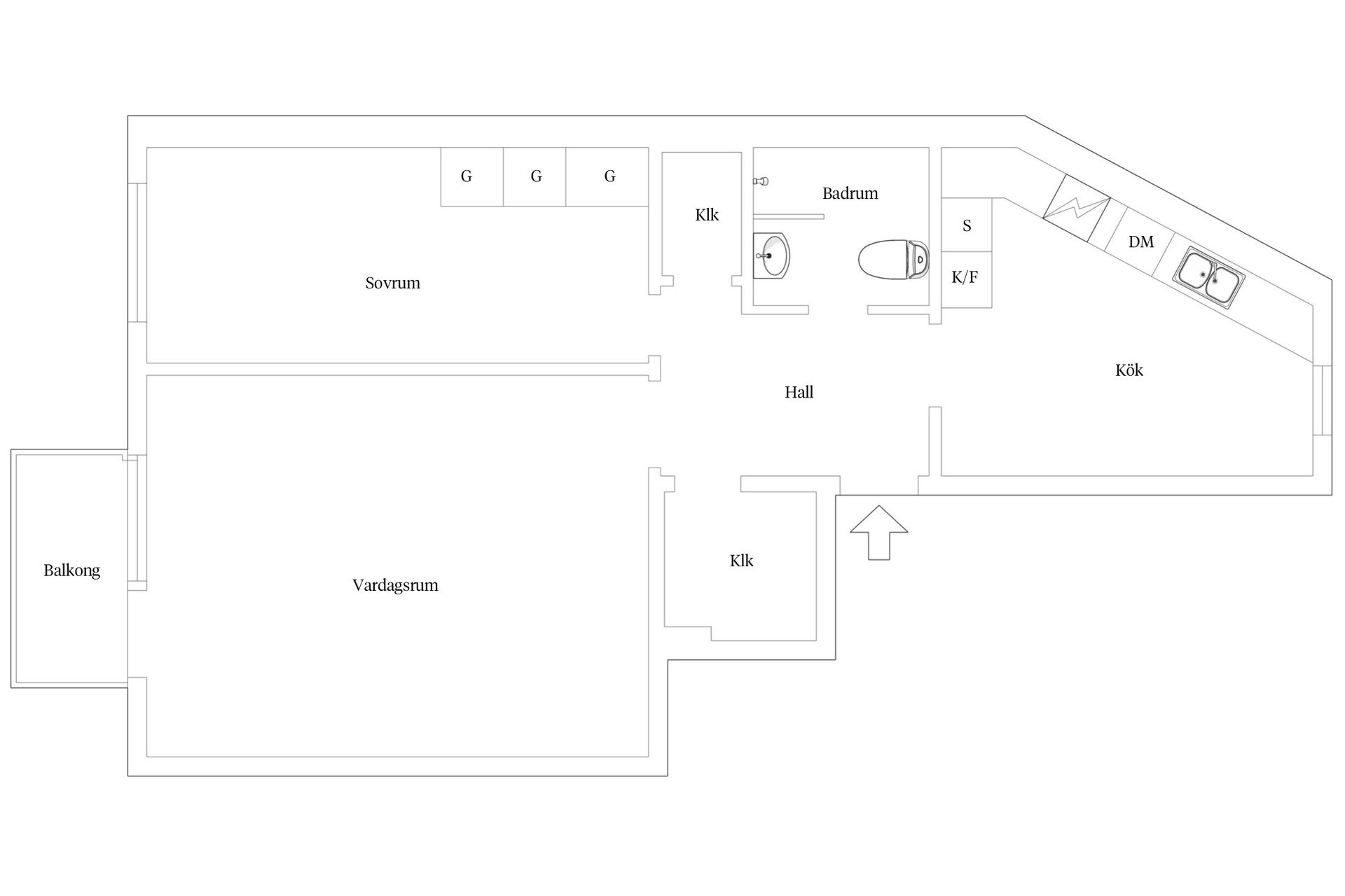 Bostadsrätt, Fjällgatan 9S, Masthugget, Göteborg