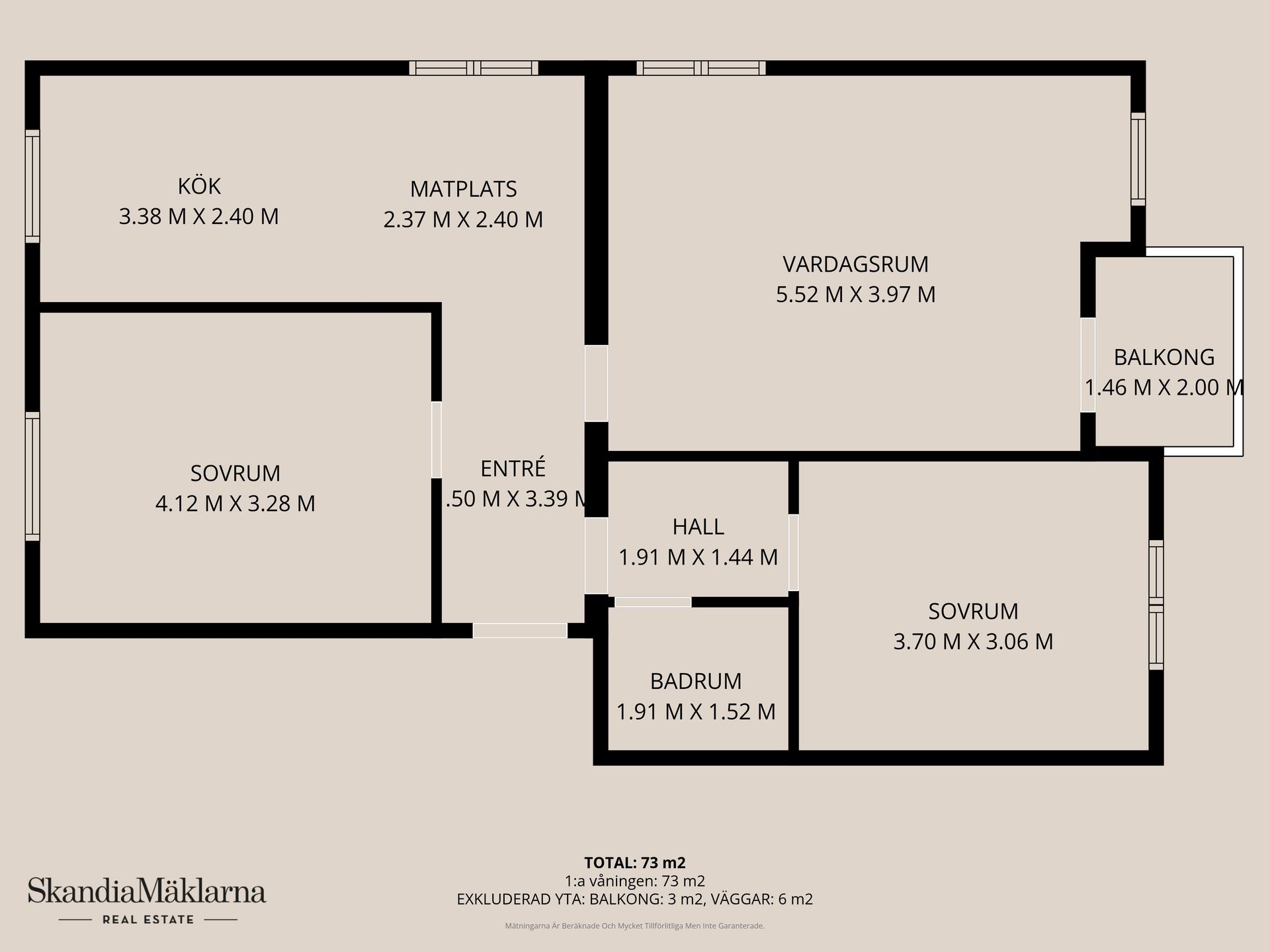 Bostadsrätt, Gränsgatan 34A, Odal/Vilan, Kristianstad
