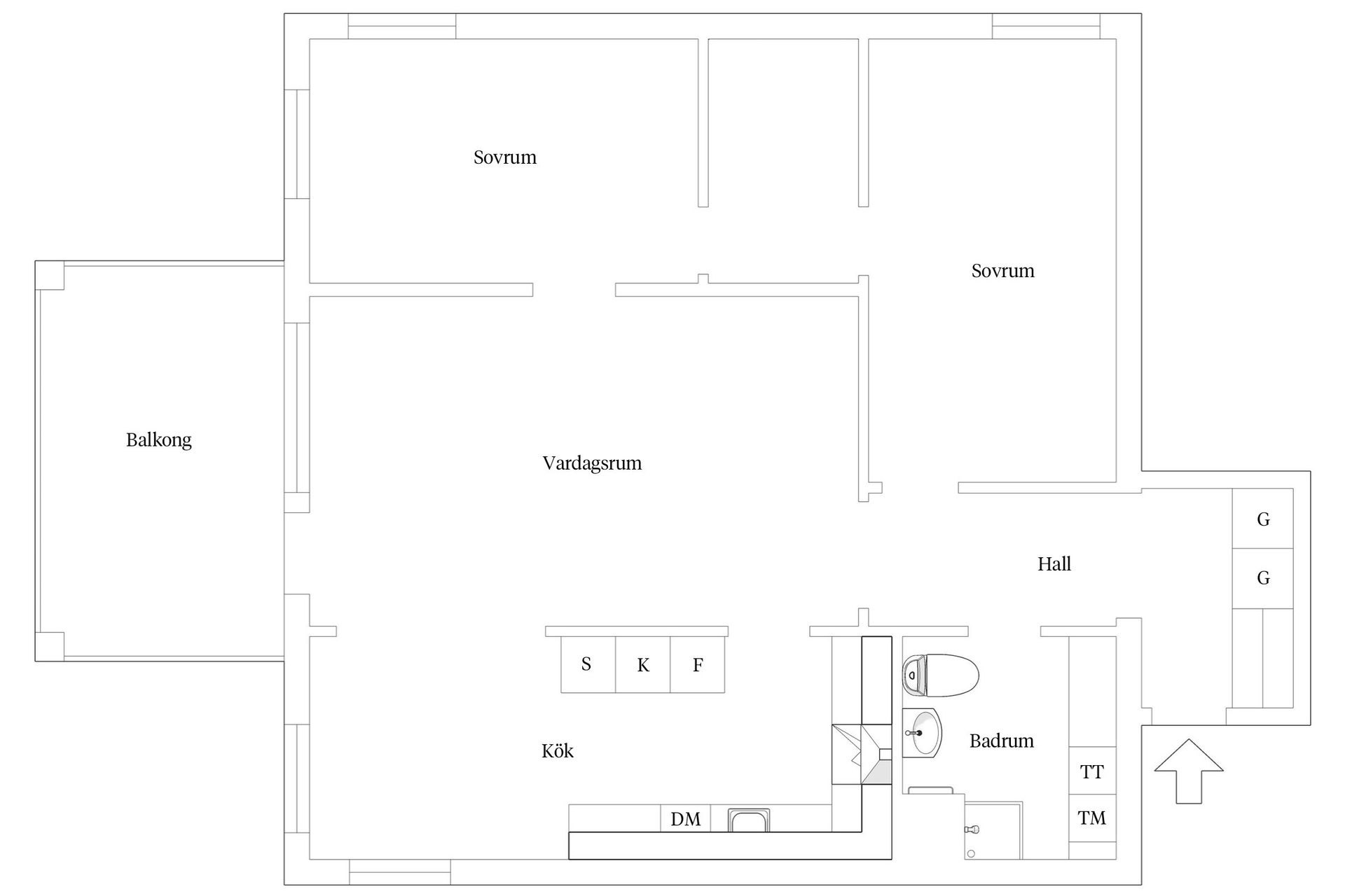Bostadsrätt, Segerstadsvägen 32, Hovshaga, Växjö