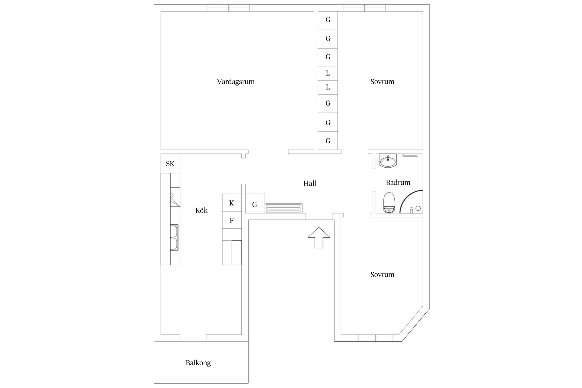 Bostadsrätt, Karlagatan 26C, Lunden, Göteborg