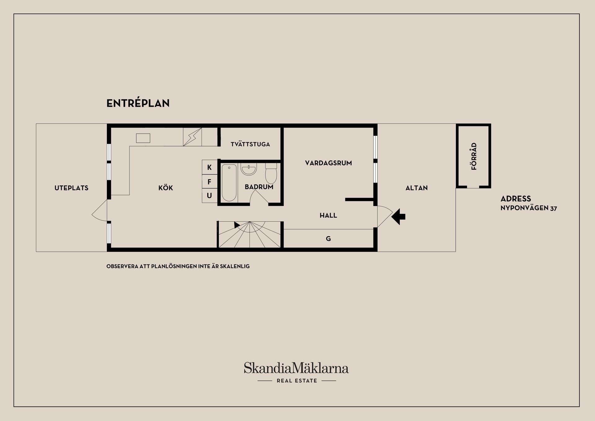Radhus, Nyponvägen 37, Peterslund, Oxelösund