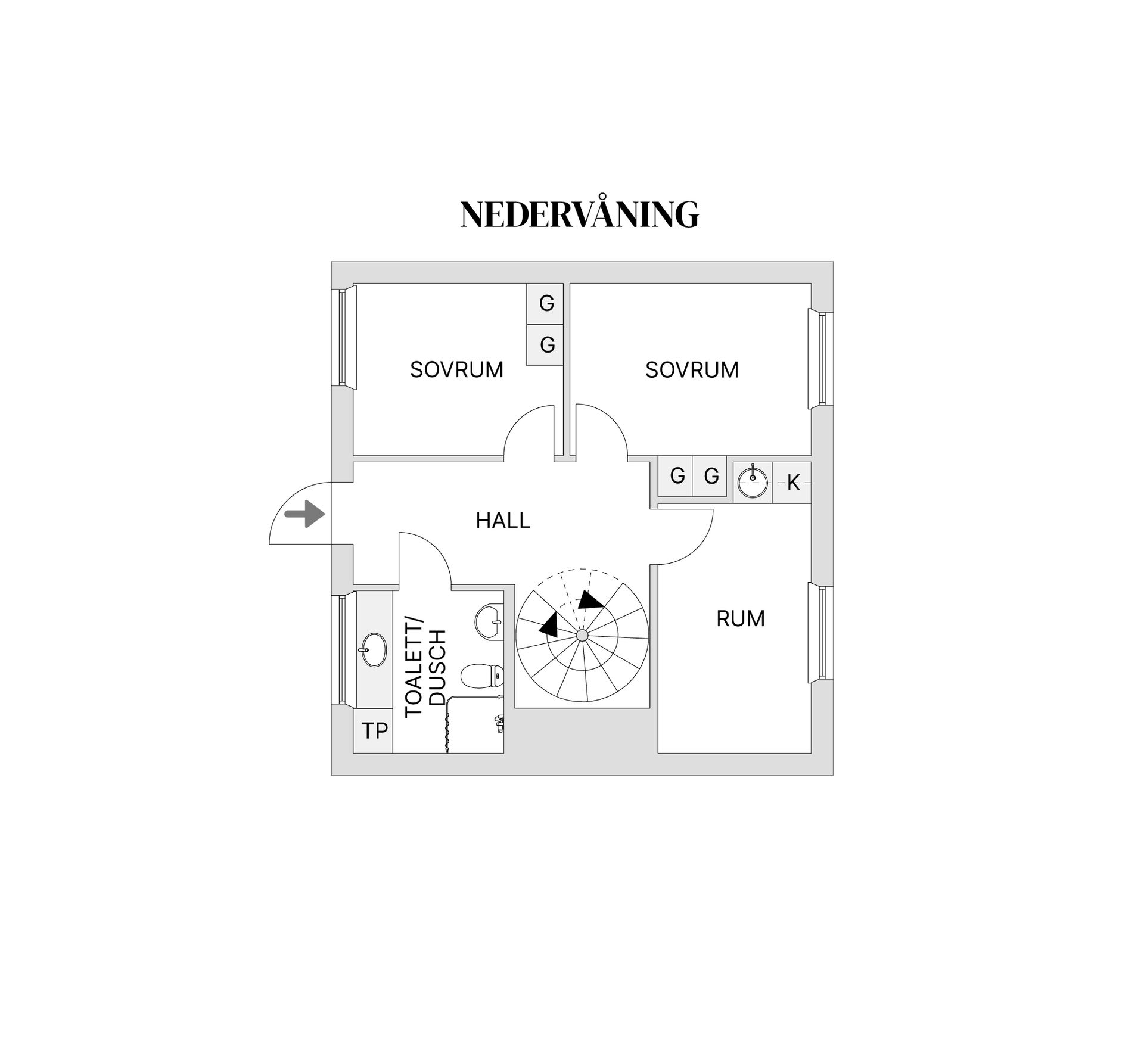 Bostadsrätt, Köpmangatan 14C, Centrum, Skellefteå