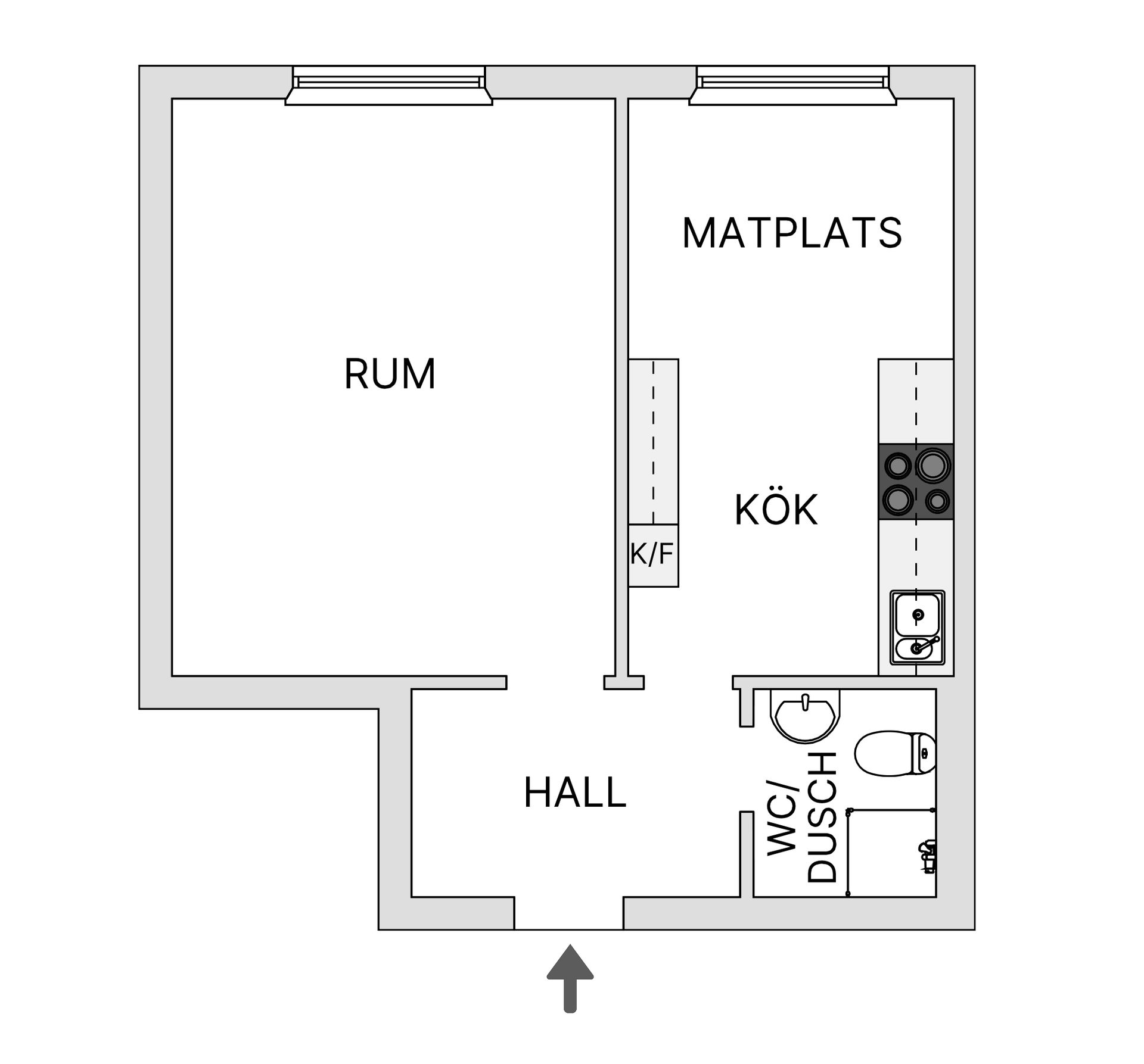 Bostadsrätt, Tungatan 2A, Norrmalm, Skövde