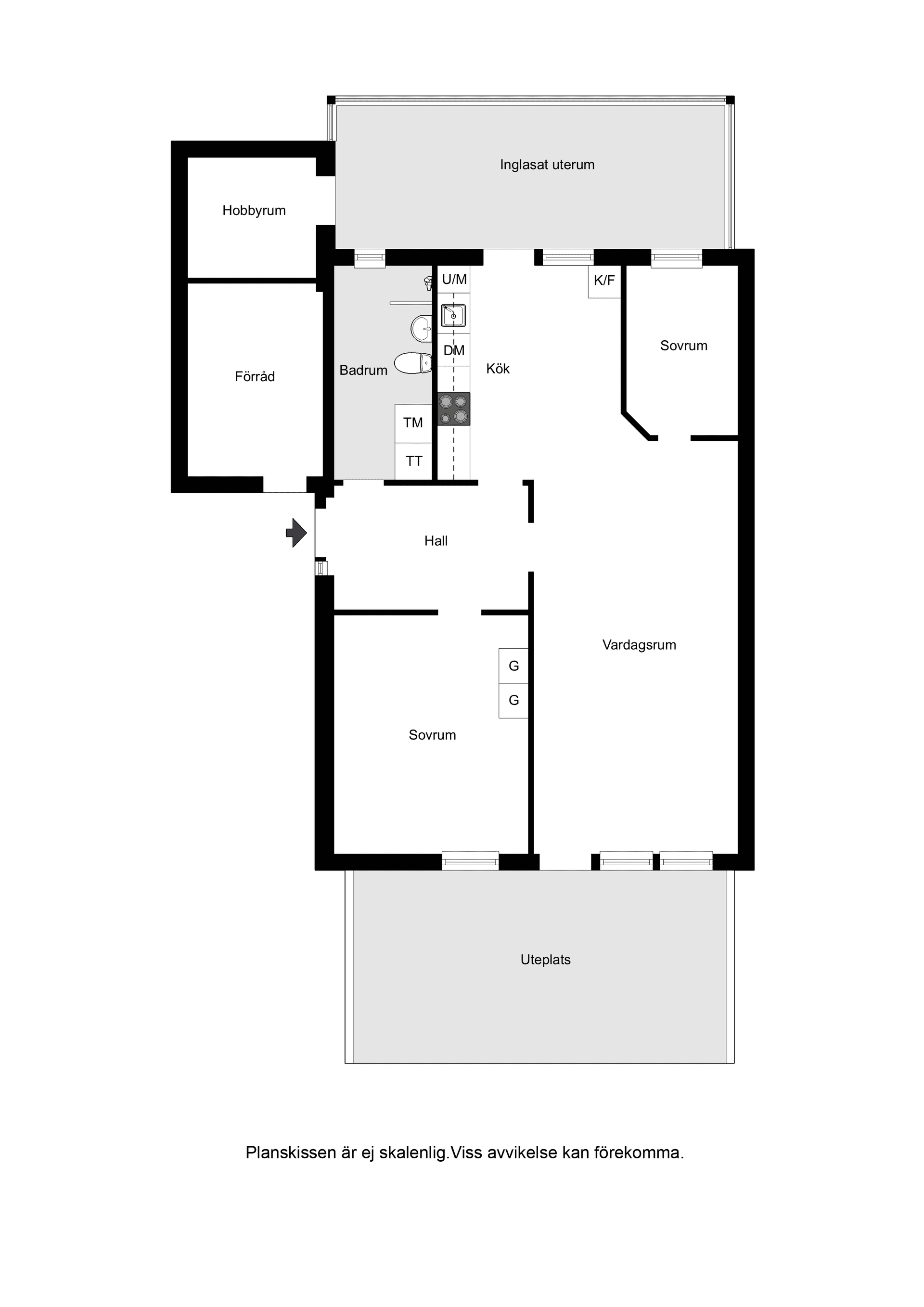 Bostadsrätt, Gäddvägen 163, Fyllinge, Halmstad