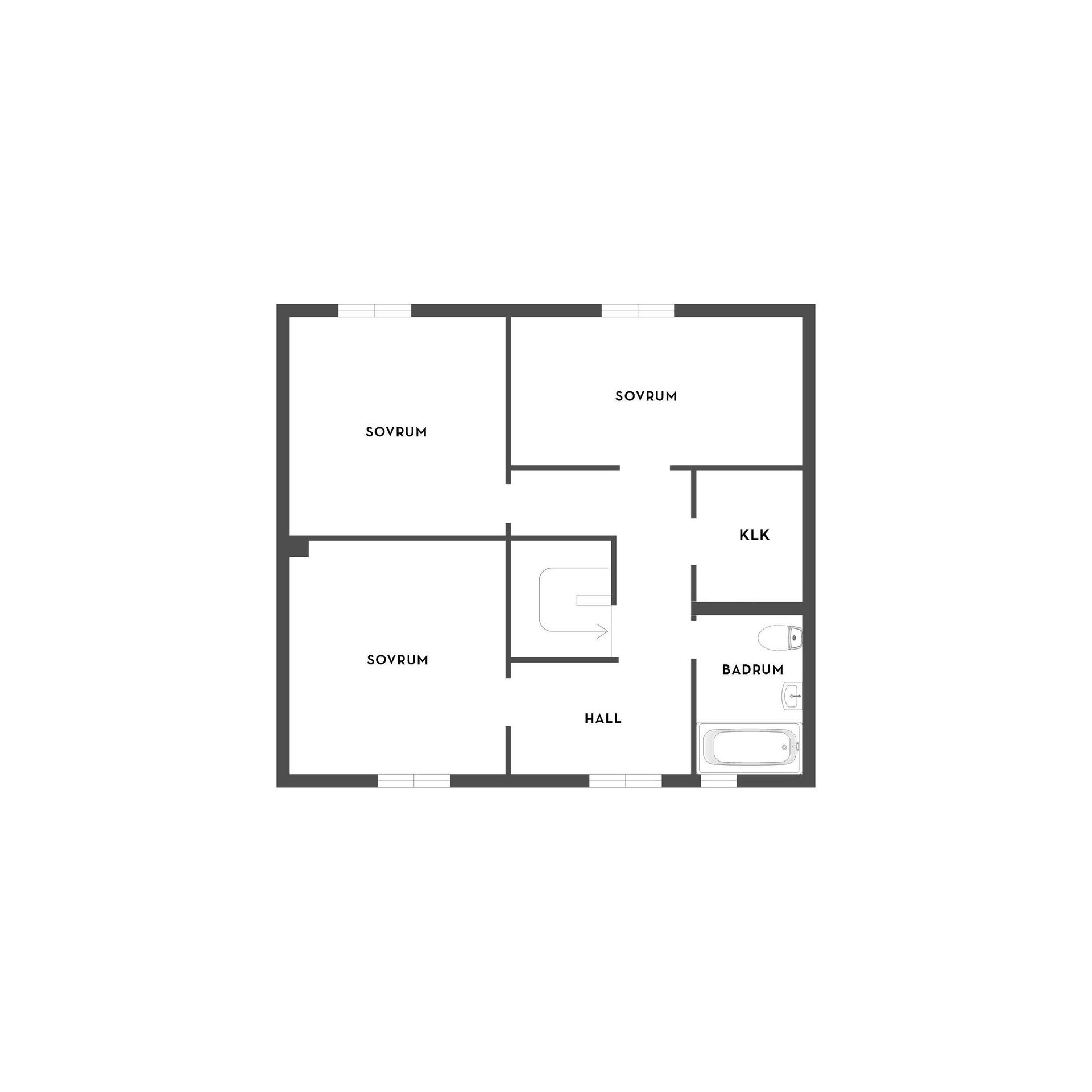 Radhus, Skördevägen 33, Åkers Styckebruk, Strängnäs