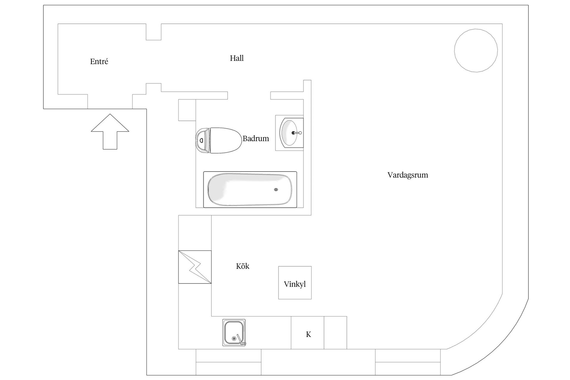 Bostadsrätt, Långholmsgatan 3A, ÖG, Södermalm Högalid, Stockholm