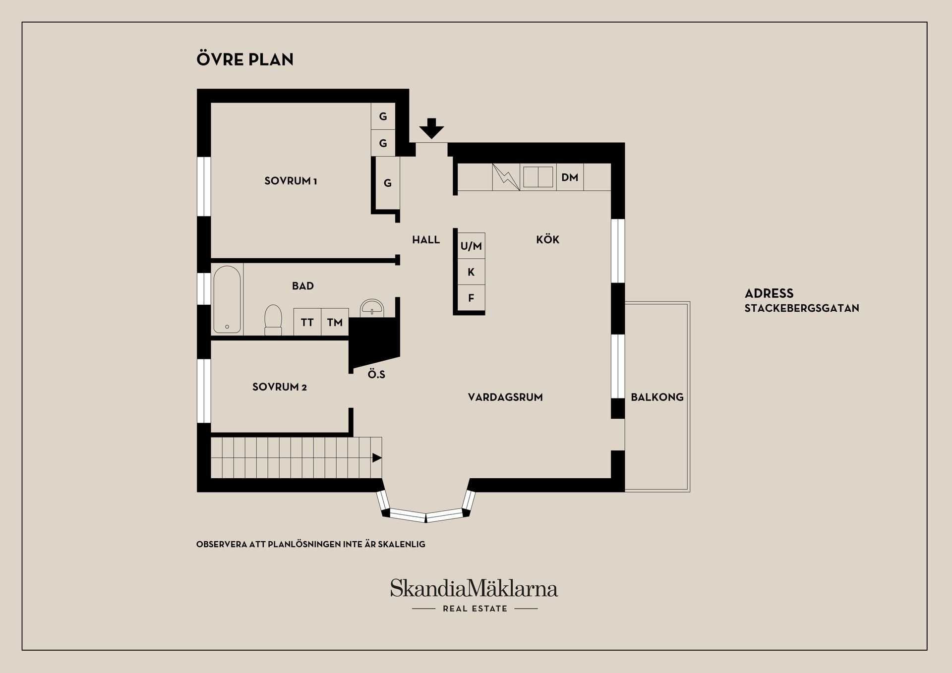 Bostadsrätt, Stackebergsgatan 1, Centralt Öster, Nyköping