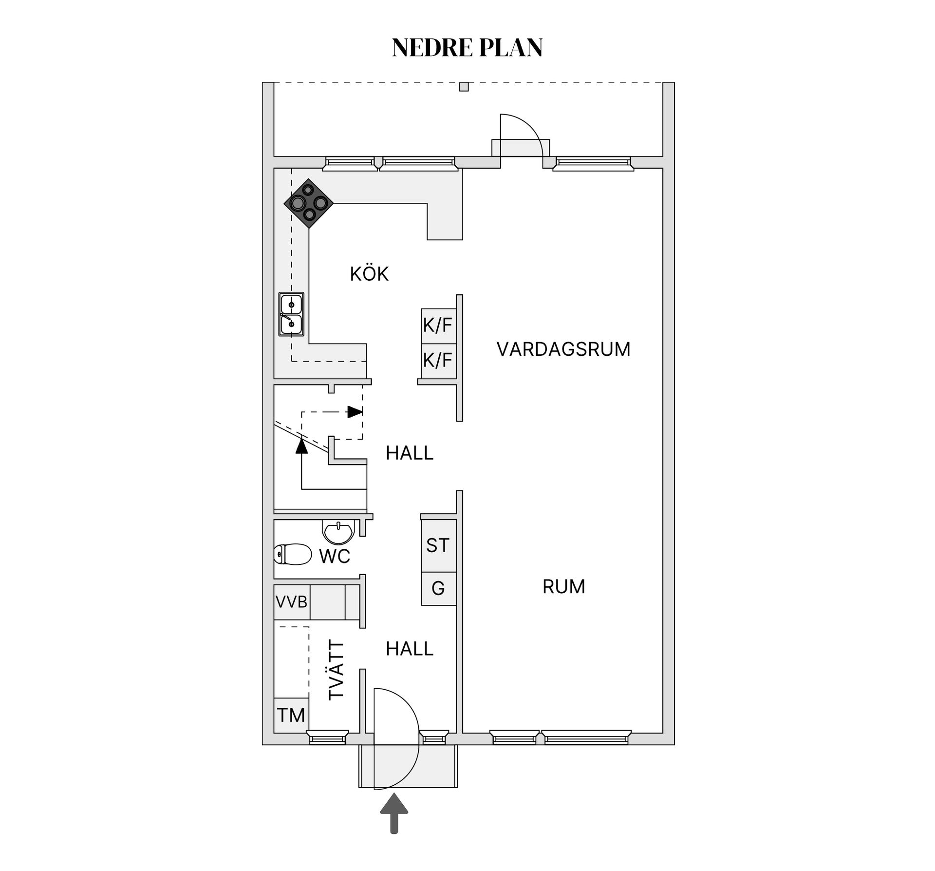 Villa, Radhus, Andebodavägen 185, Viksjö, Järfälla