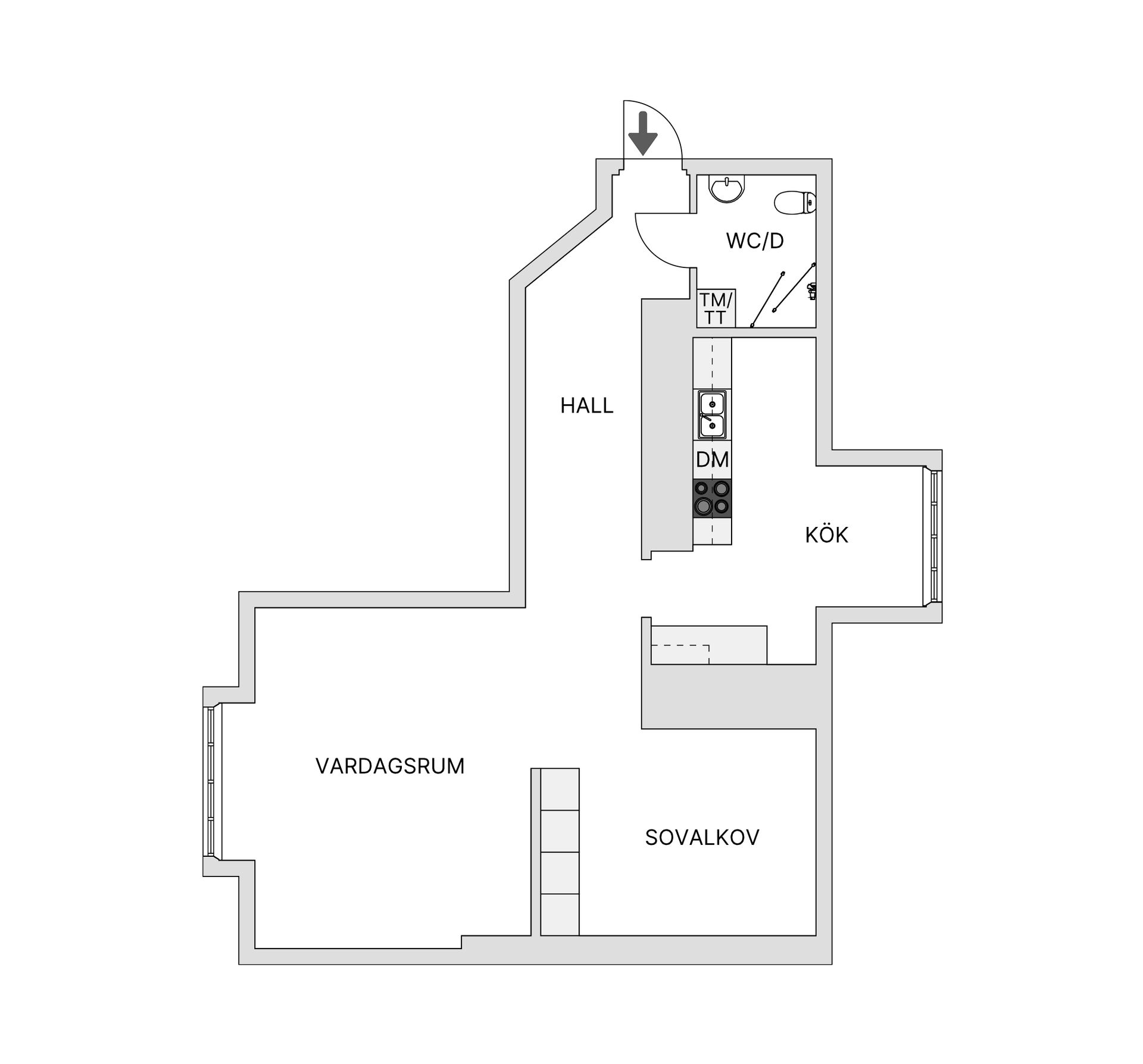Bostadsrätt, S:t Larsgatan 31A, Centralt, Linköping