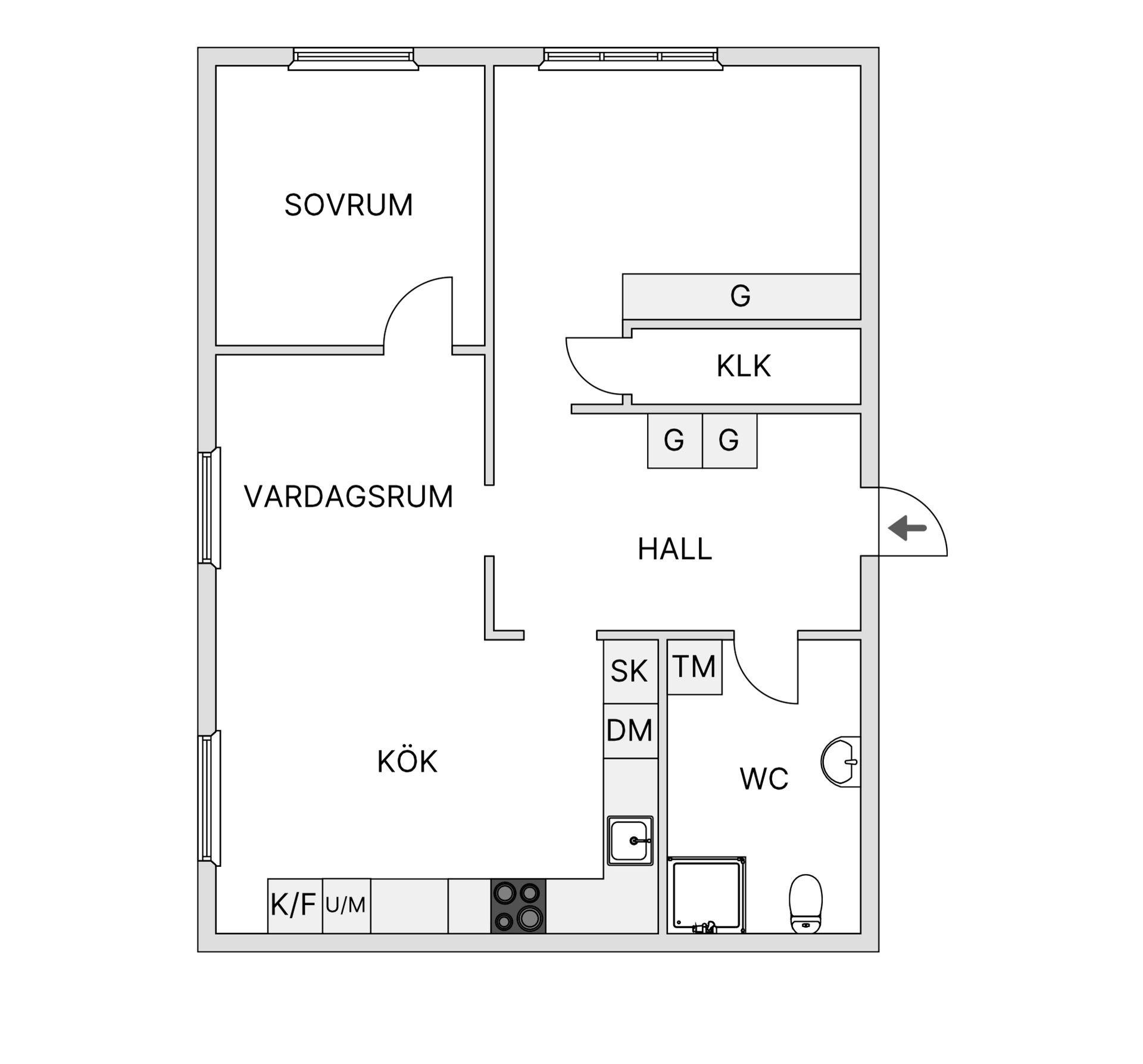Bostadsrätt, Tjärhovsgatan 4A, Centrum, Skellefteå