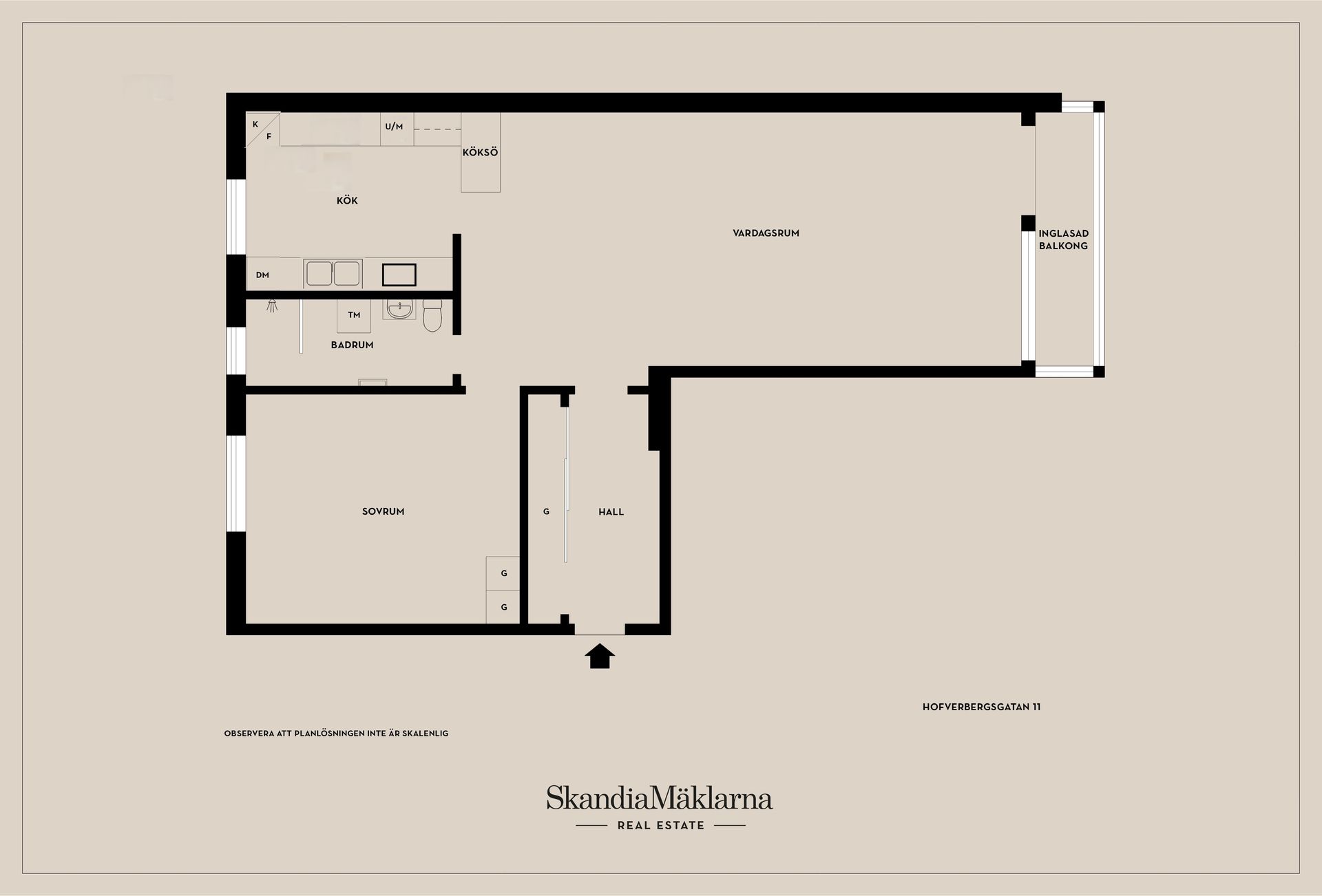 Bostadsrätt, Hofverbergsgatan 11, Tågaborg/Stattena, Helsingborg