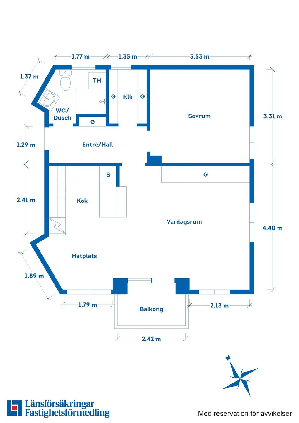 Bostadsrätt, Sahlingatan 13 Lgh 1203, Björkelund, Motala