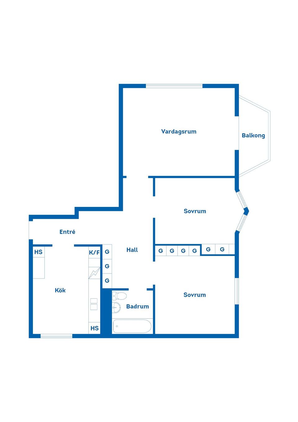 Bostadsrätt, Vallgatan 23C, Centrum, Hässleholm
